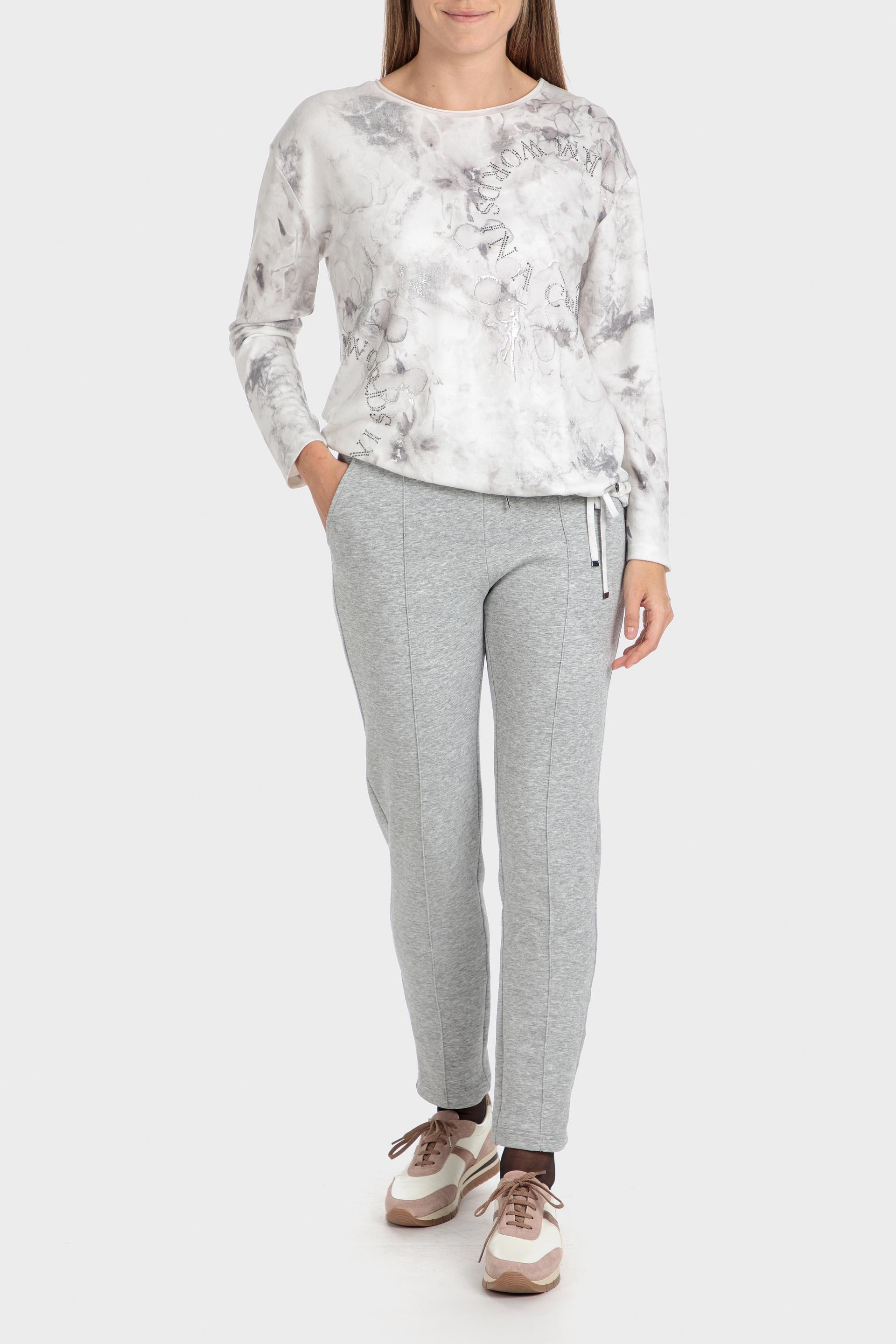 Grey Tie-Dyed Blouse, , large image number 0