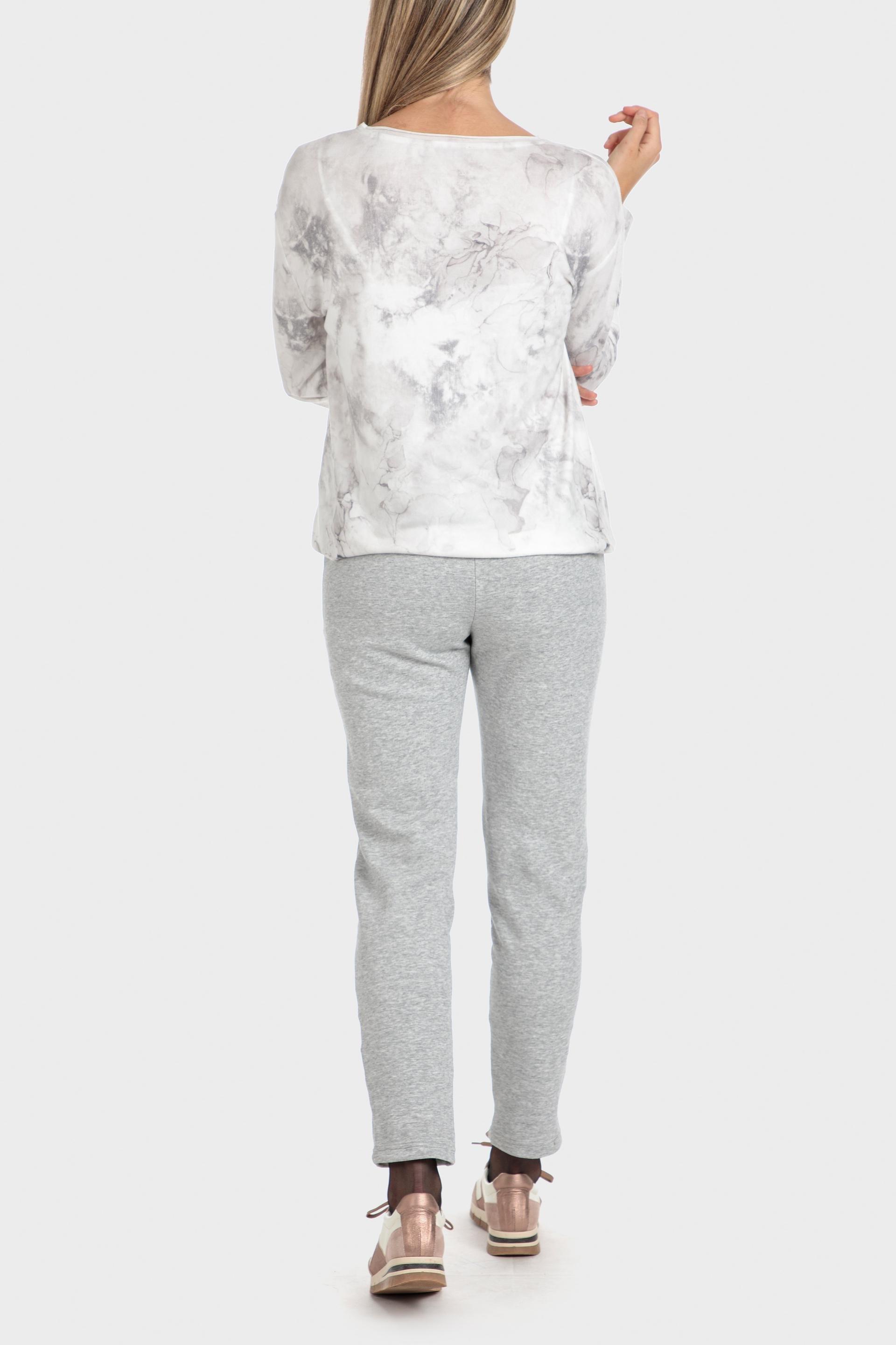 Grey Tie-Dyed Blouse, , large image number 2
