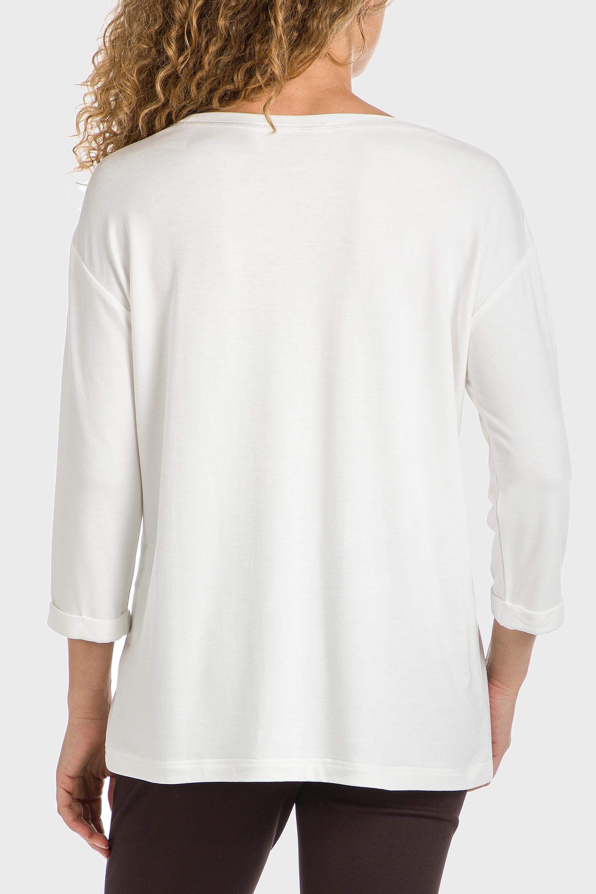 White Printed T-Shirt, , large image number 2