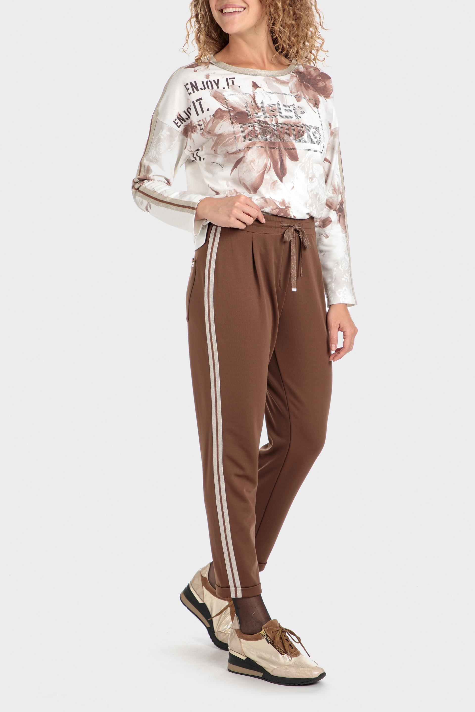 Cream Side Band Floral Blouse, , large image number 3