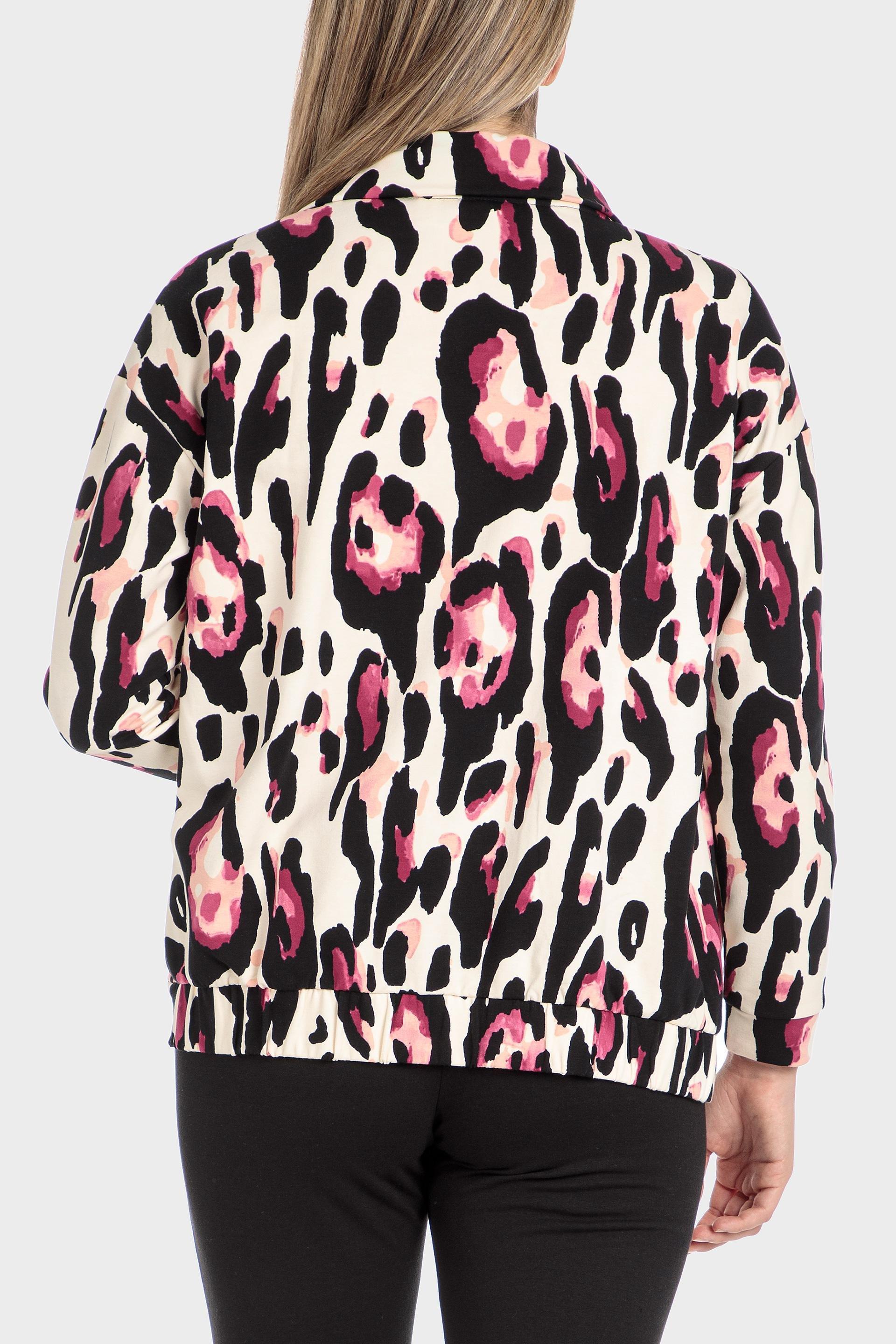 Multicolour Animal Print Jacket, , large image number 4
