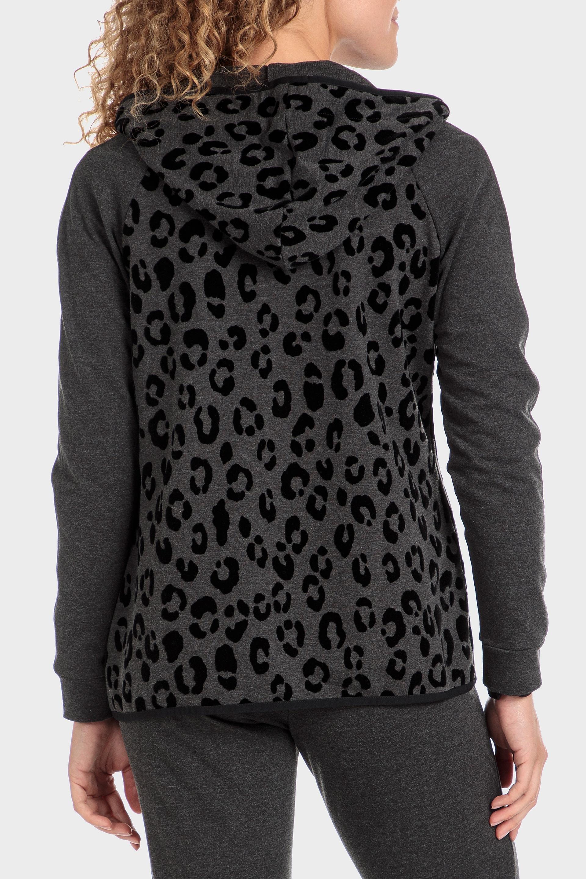 Grey Animal Print Jacket, , large image number 2