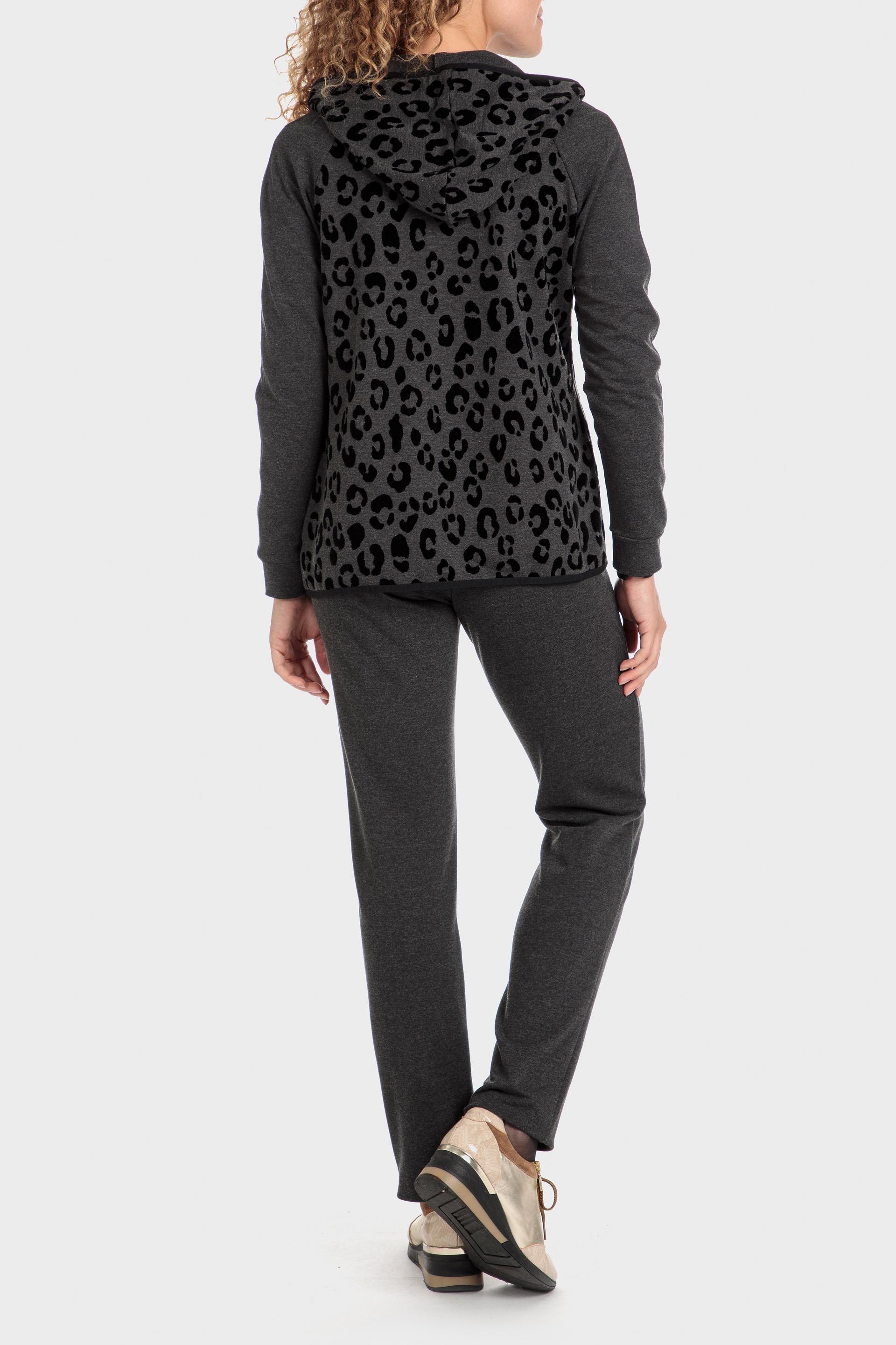 Grey Animal Print Jacket, , large image number 3