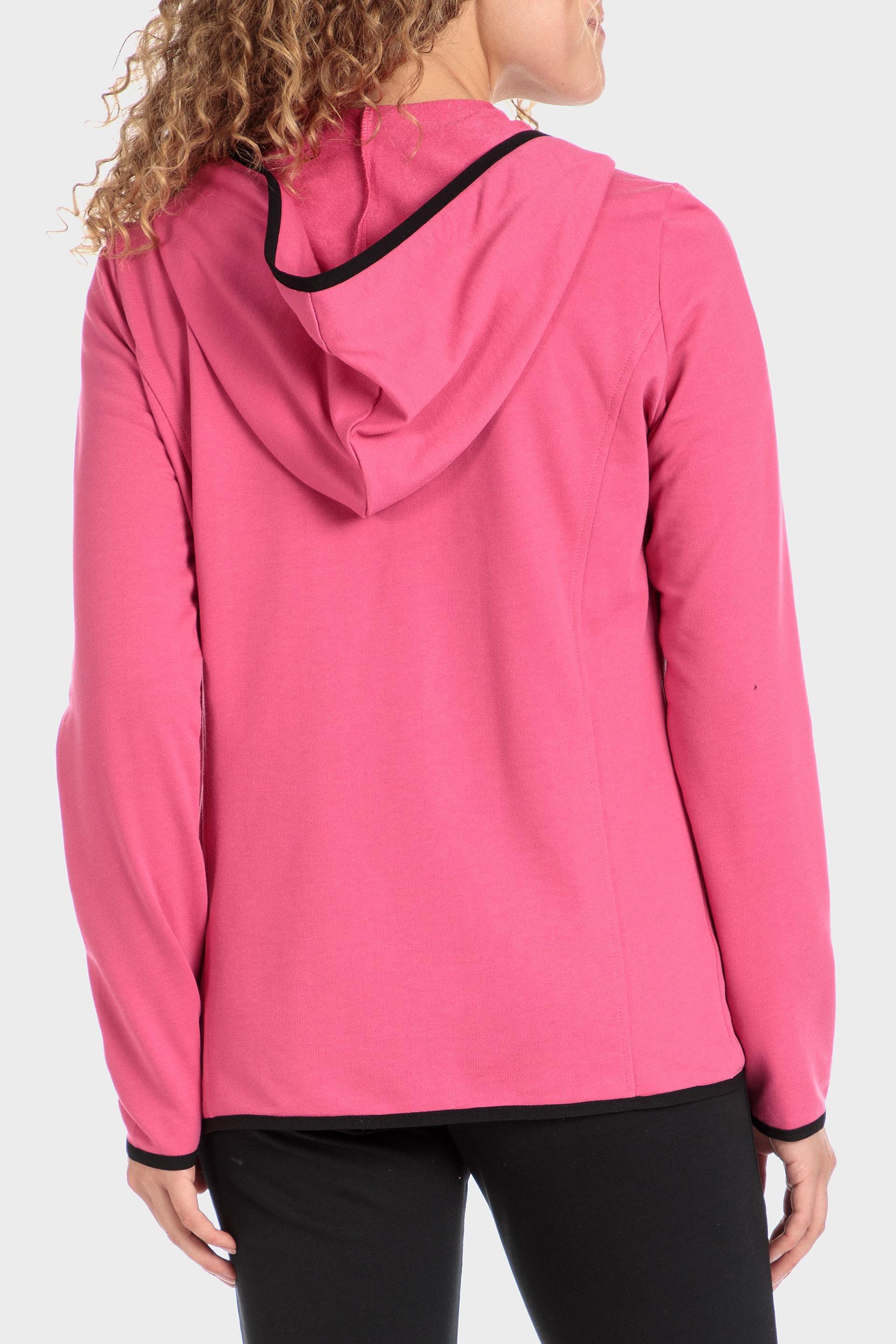 Pink Hooded Sports Jacket, , large image number 2