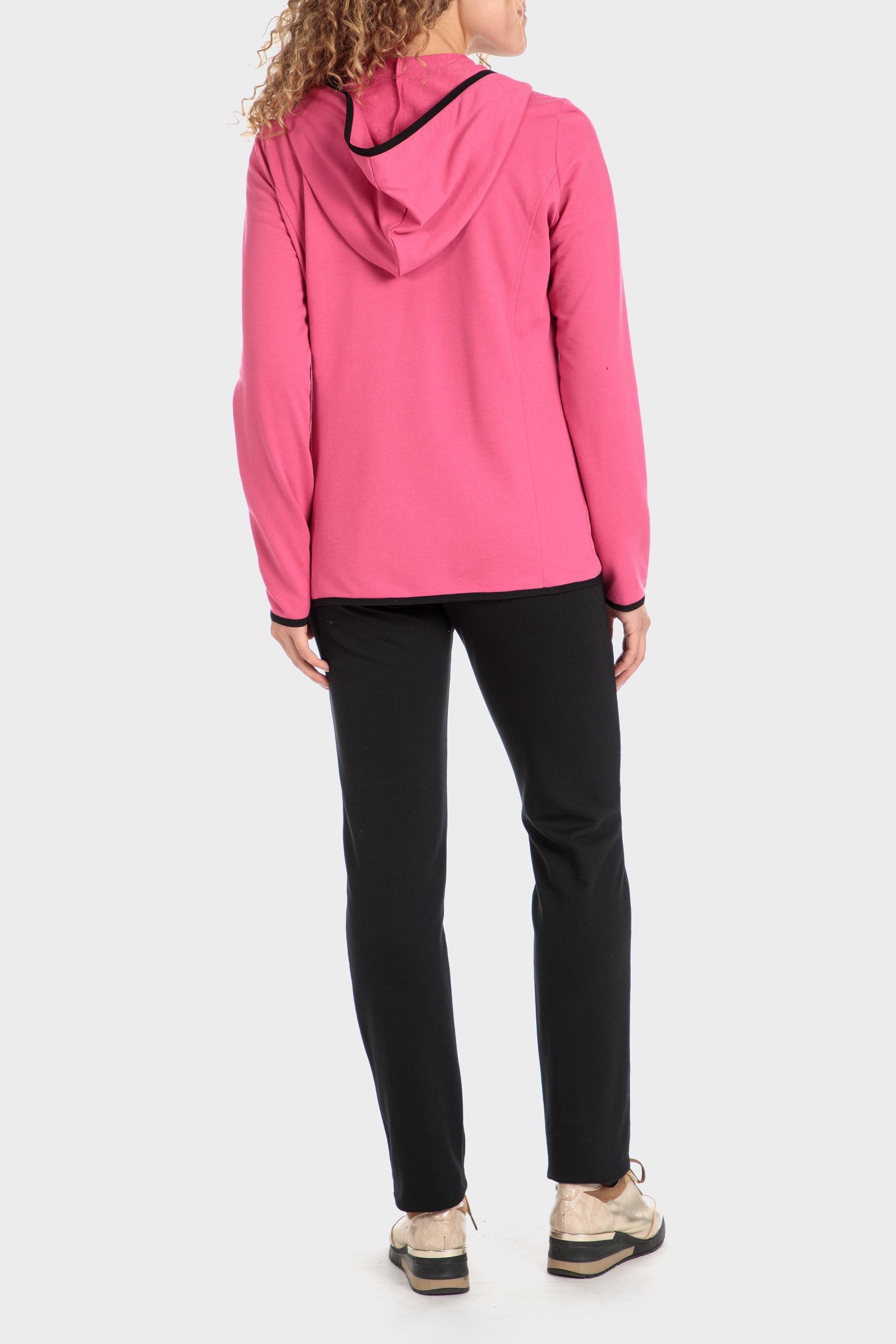 Pink Hooded Sports Jacket, , large image number 3