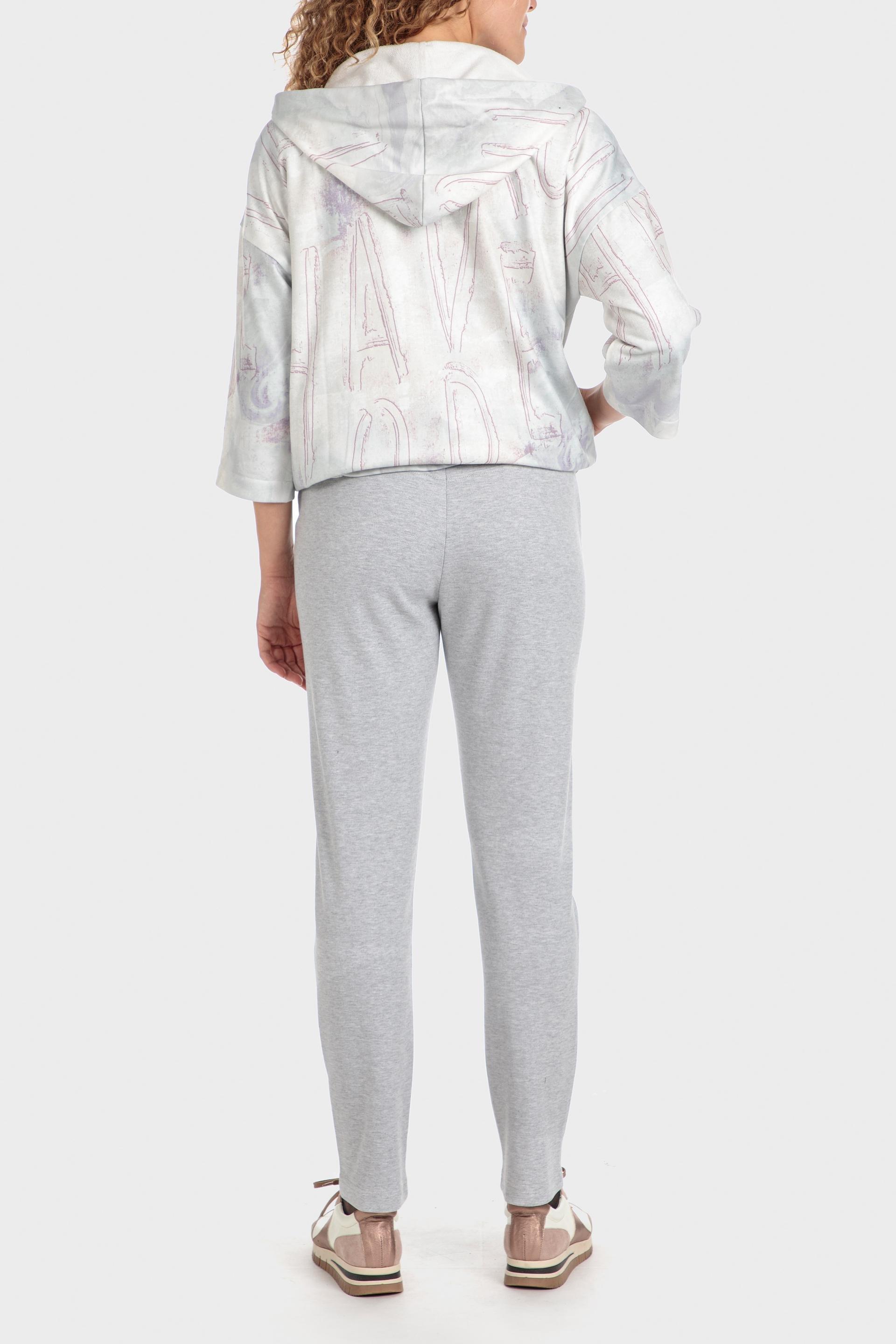White Printed Jacket With Rhineston, , large image number 2