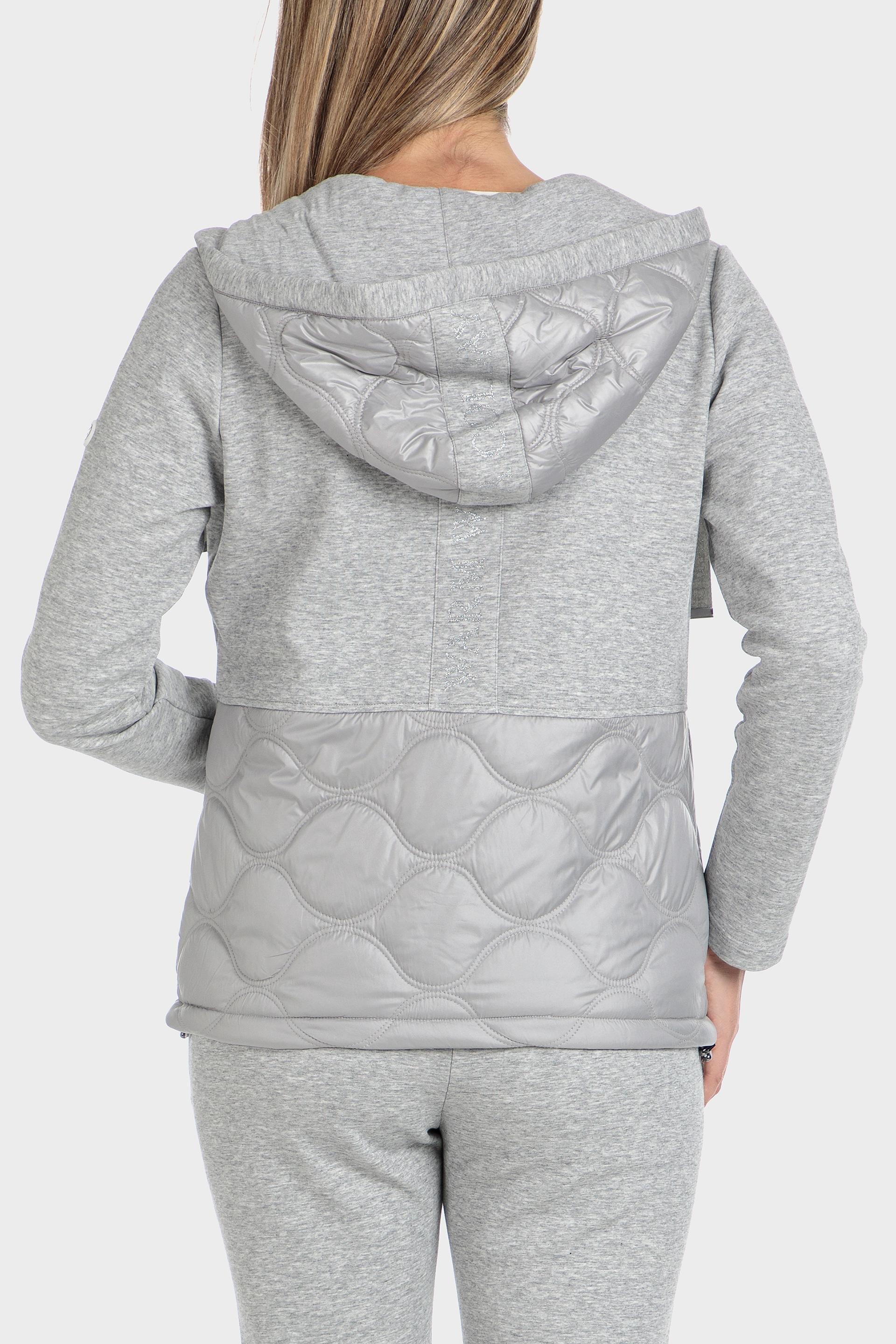 Grey Hooded Sports Jacket, , large image number 3
