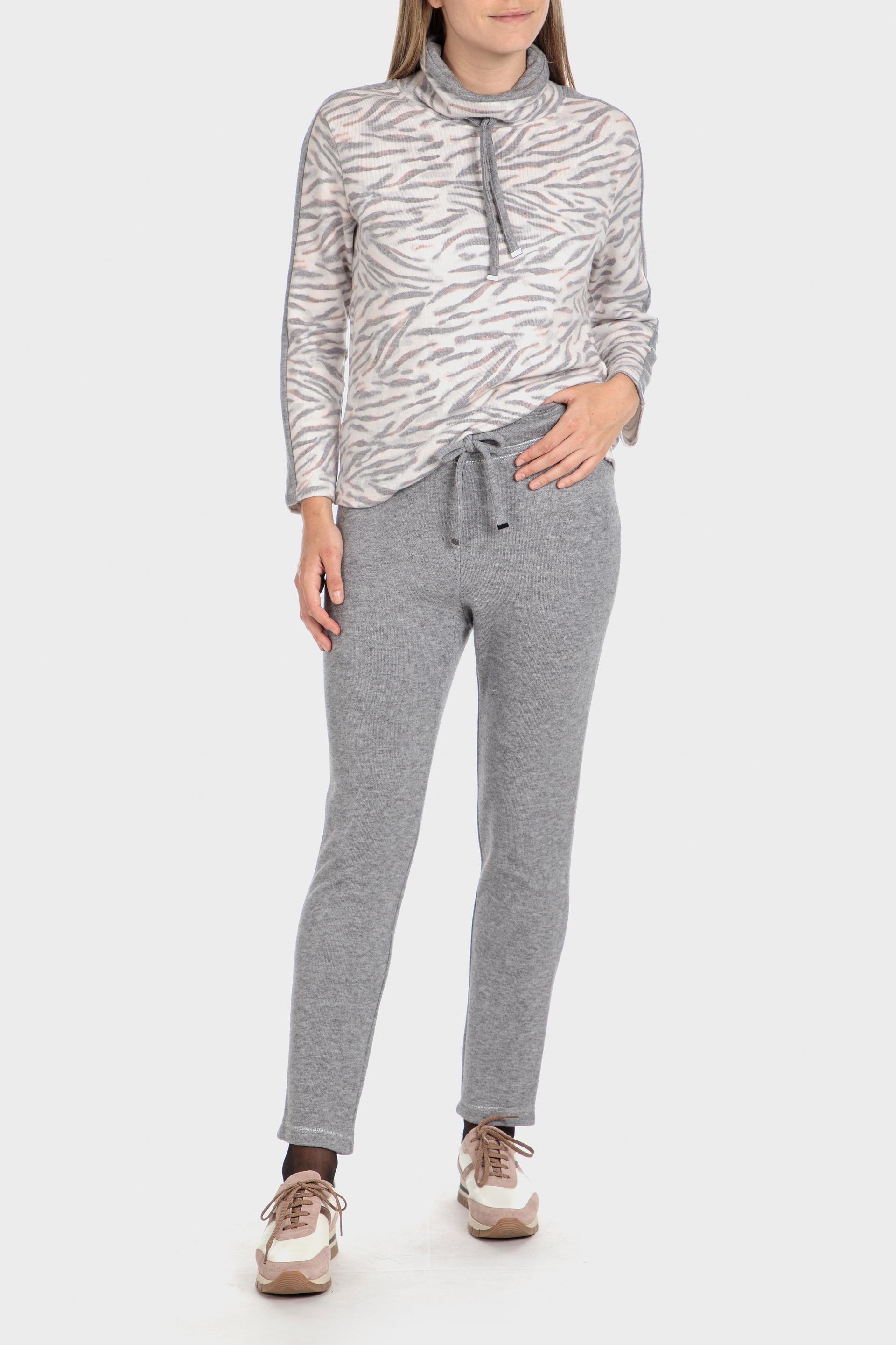 White Printed Sweater, , large image number 5