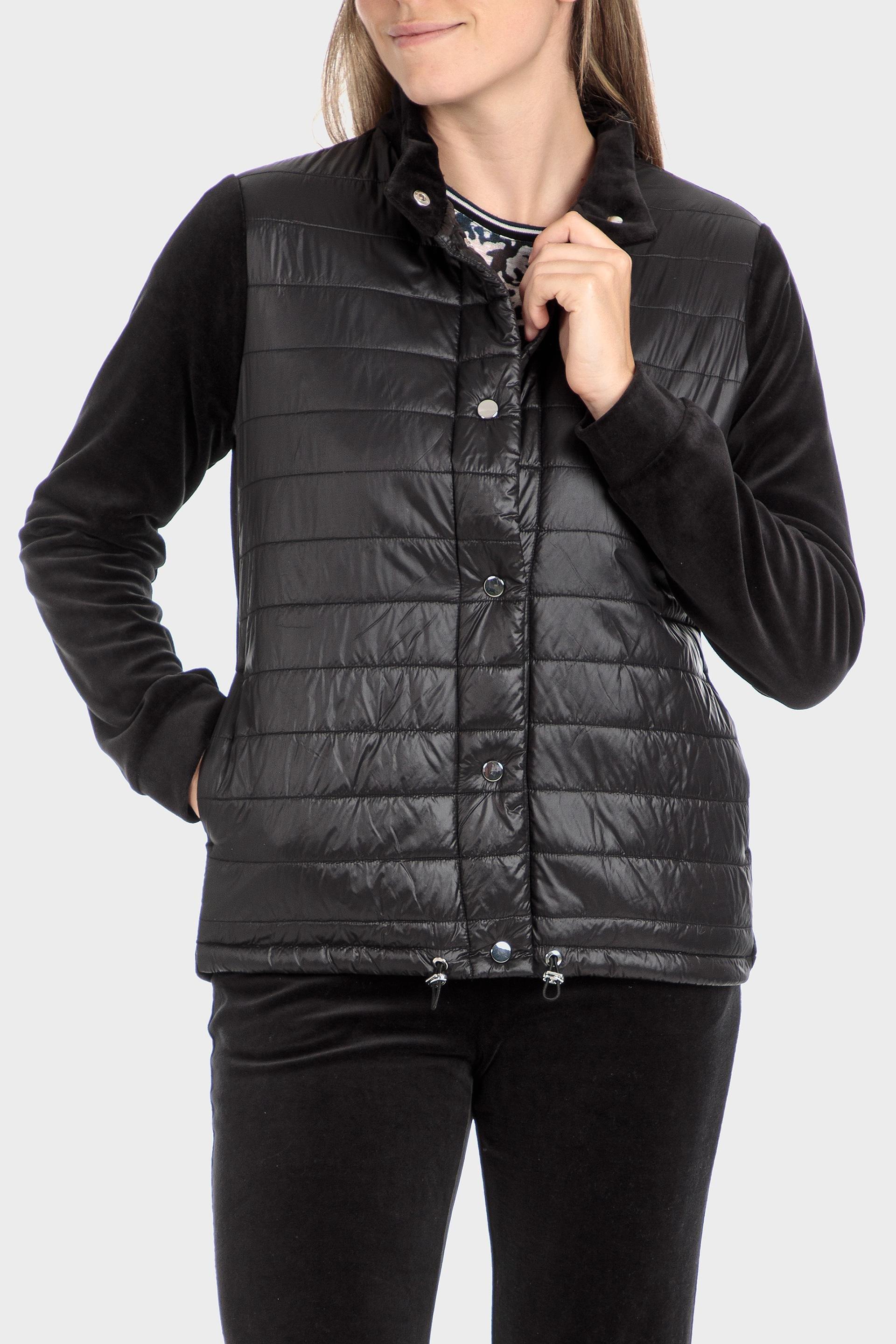 Black Quilted Jacket, , large image number 2