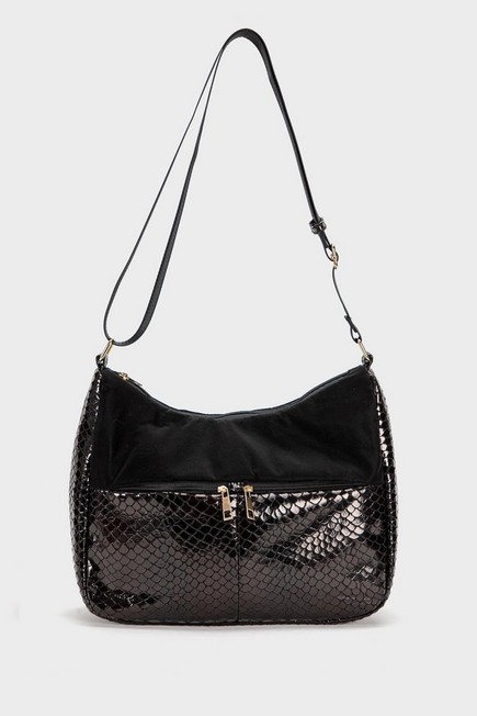 Punt Roma - Black Leather Hand Bag
