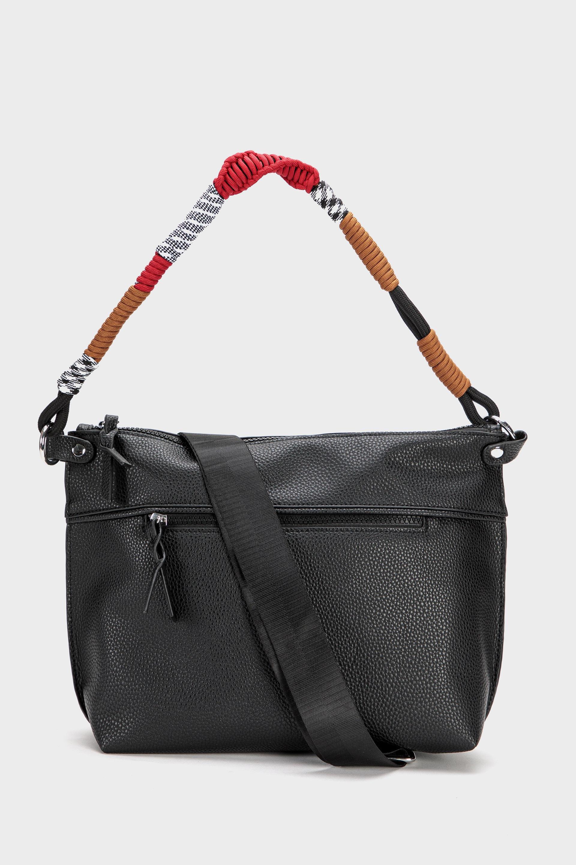 Black Medium Shoulder Bag, , large image number 1