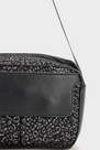 Punt Roma - Black Animal Print Leather Shoulder Bag