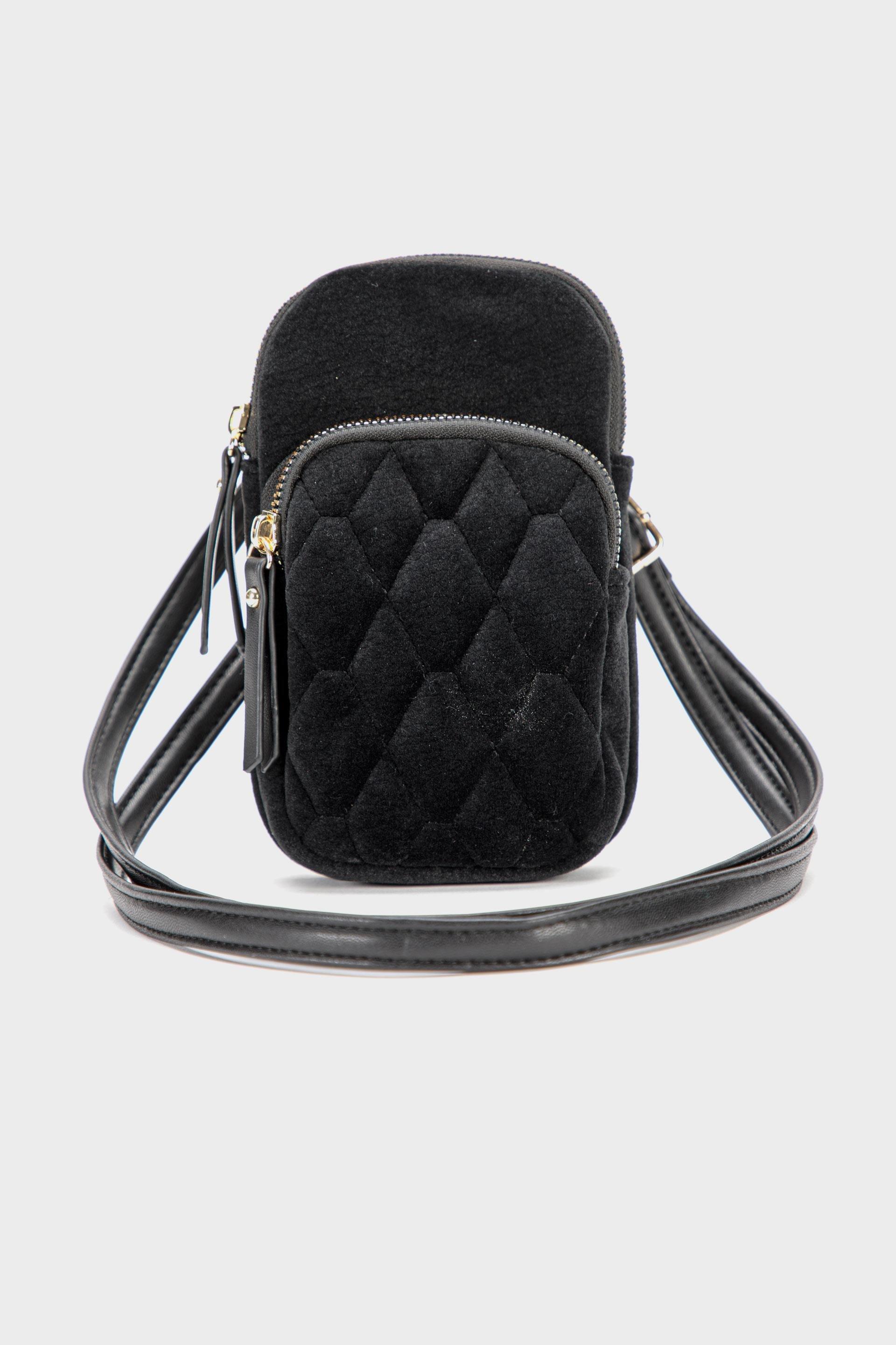 Black Phone Bag Clutch, , large image number 0