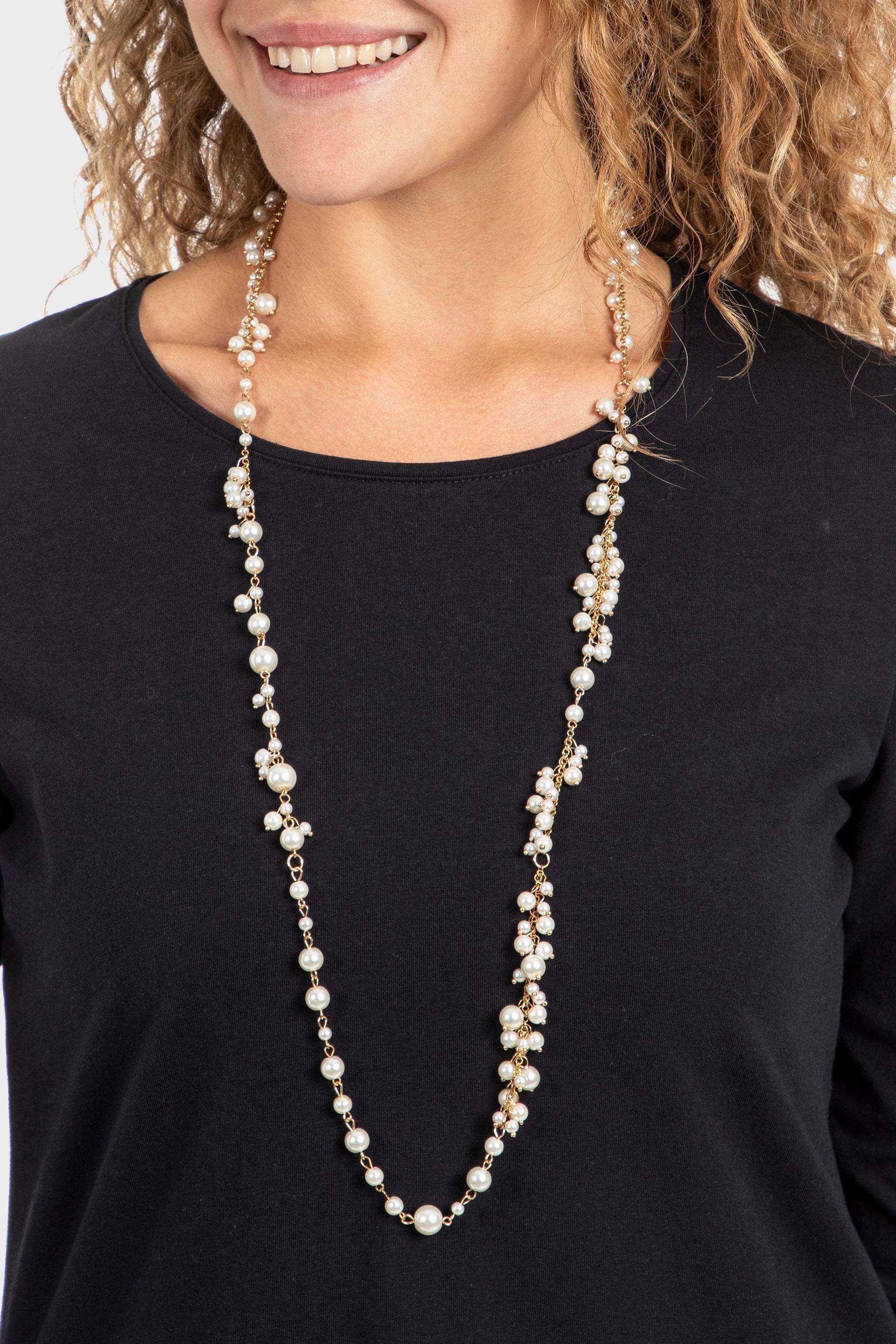 Cream Pearls Necklace, , large image number 0