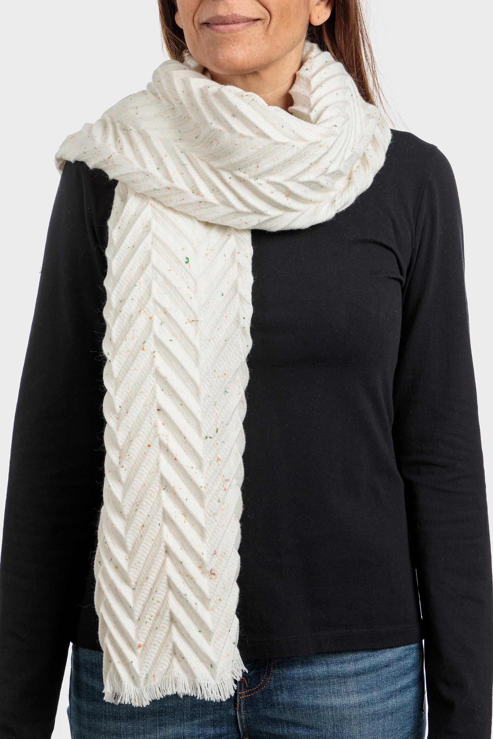 Cream Woven Scarf, , large image number 0