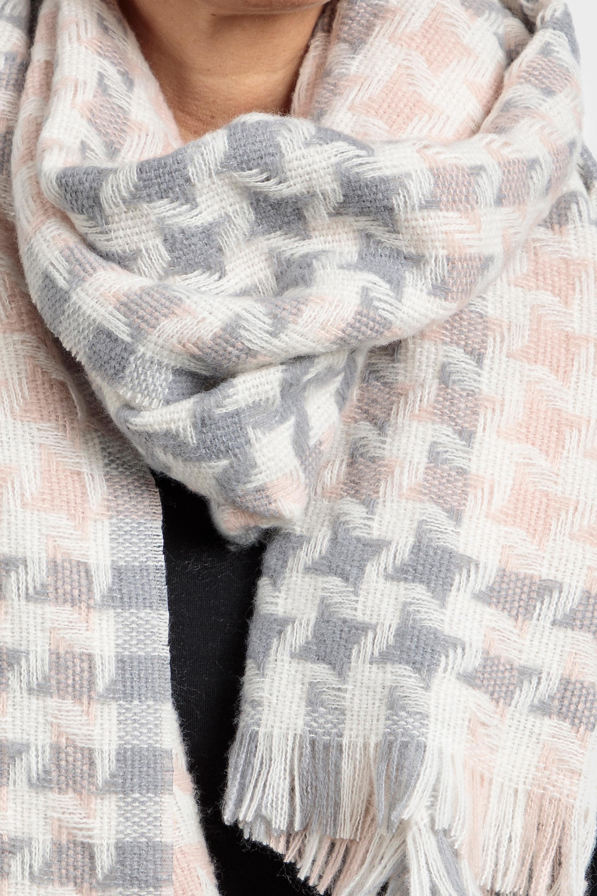 Multicolour Houndstooth Scarf, , large image number 1