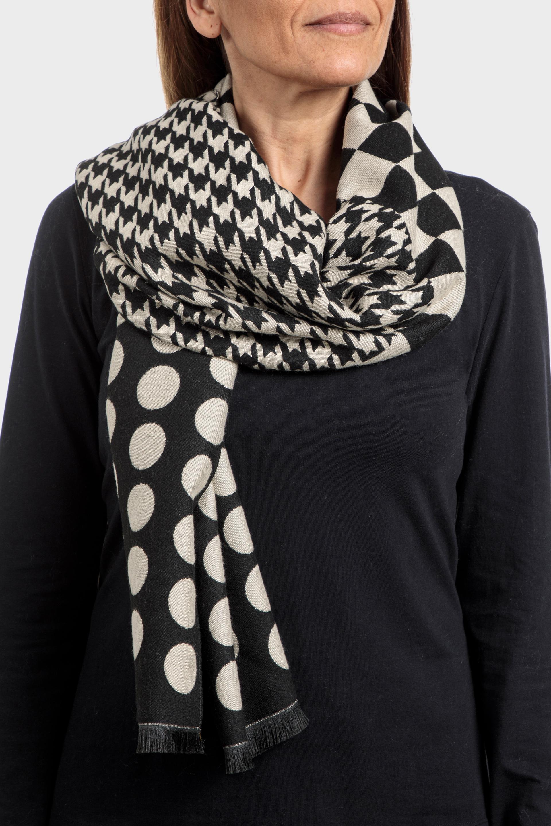 Multicolour Patterned Scarf, , large image number 0