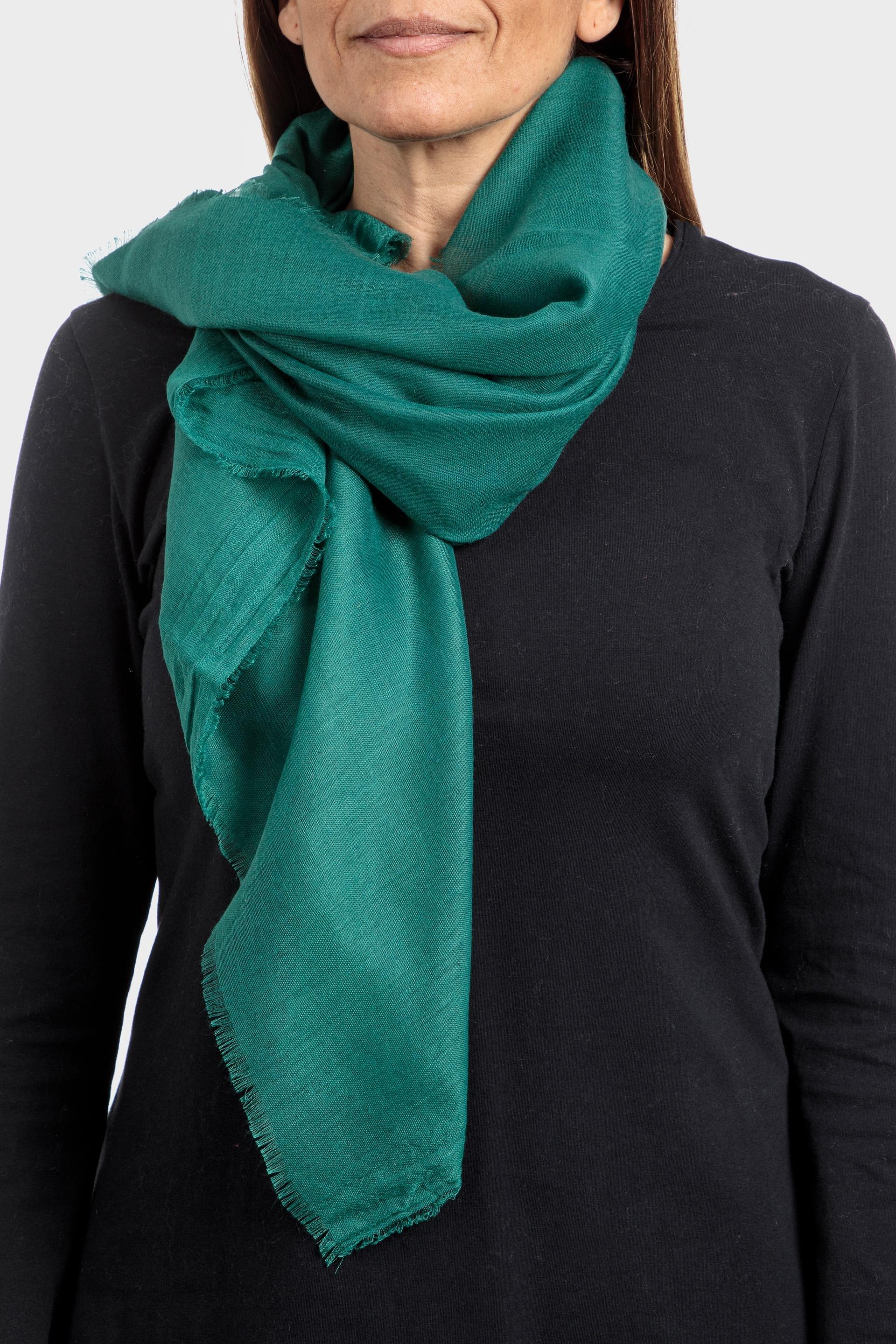 Green Solid Scarf, Green Bottle, large image number 0
