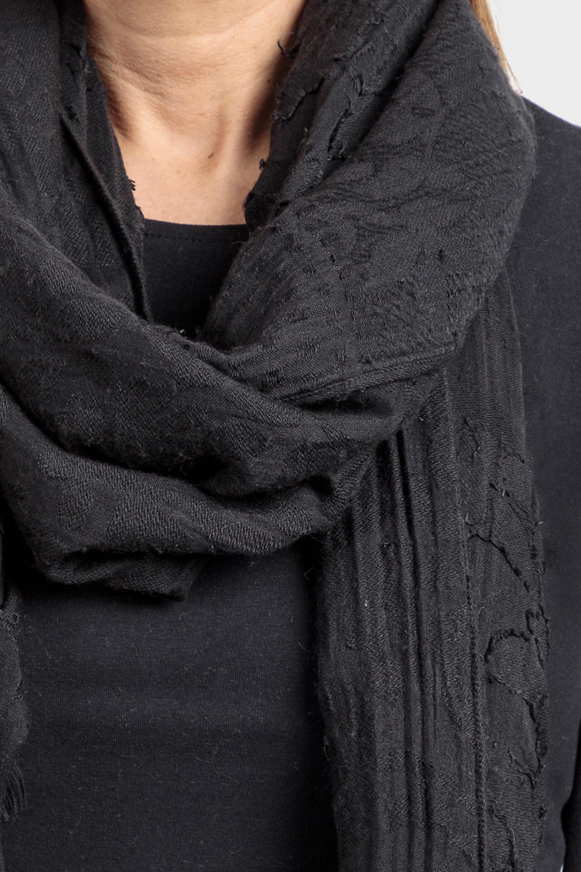 Black Neck Scarf, , large image number 1