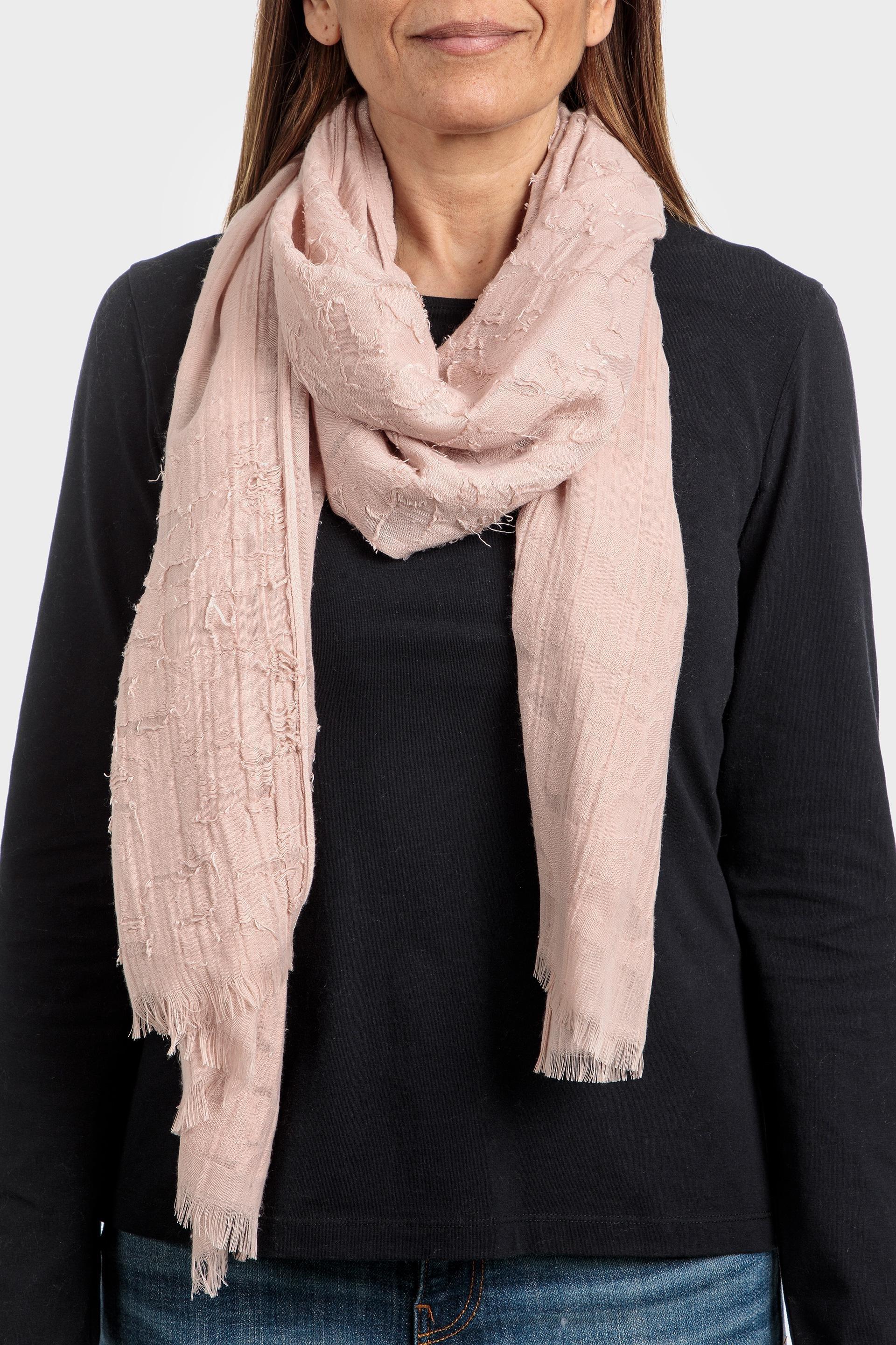 Pink Textured Scarf, , large image number 0