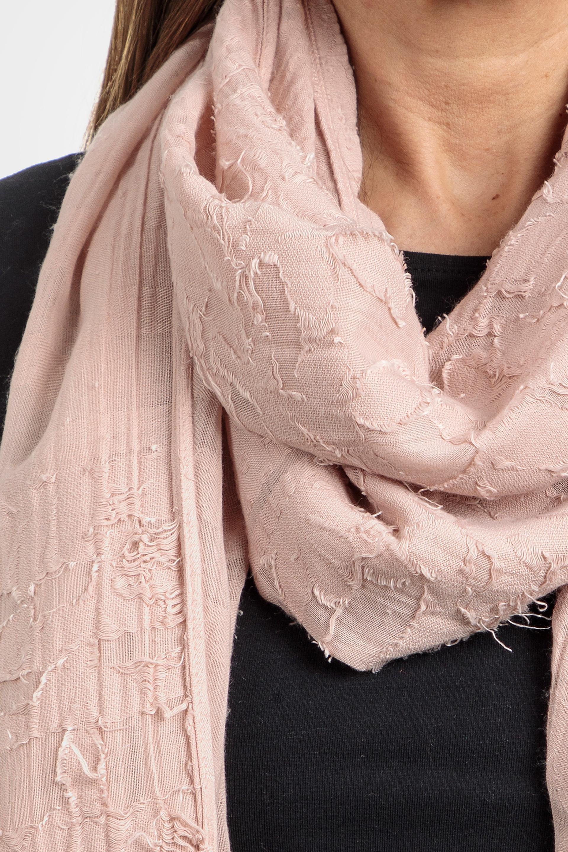 Pink Textured Scarf, , large image number 1