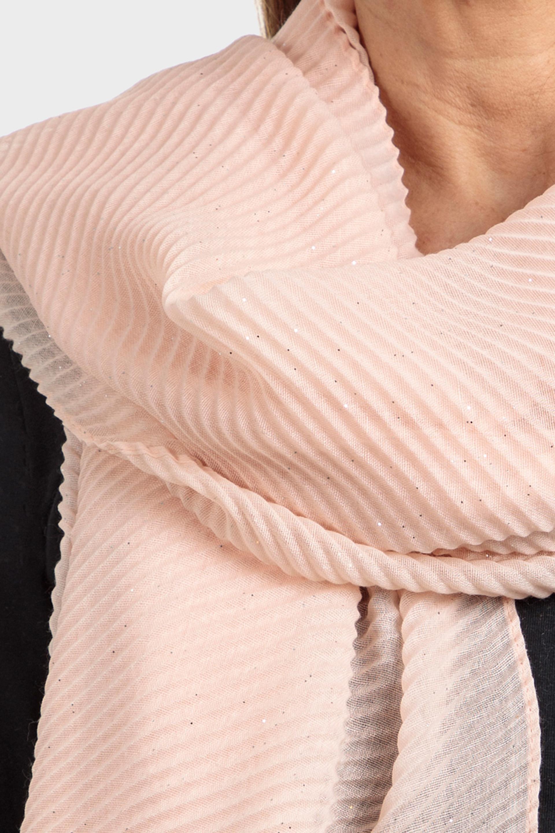 Pink Sequined Scarf, Pink Powder, large image number 0