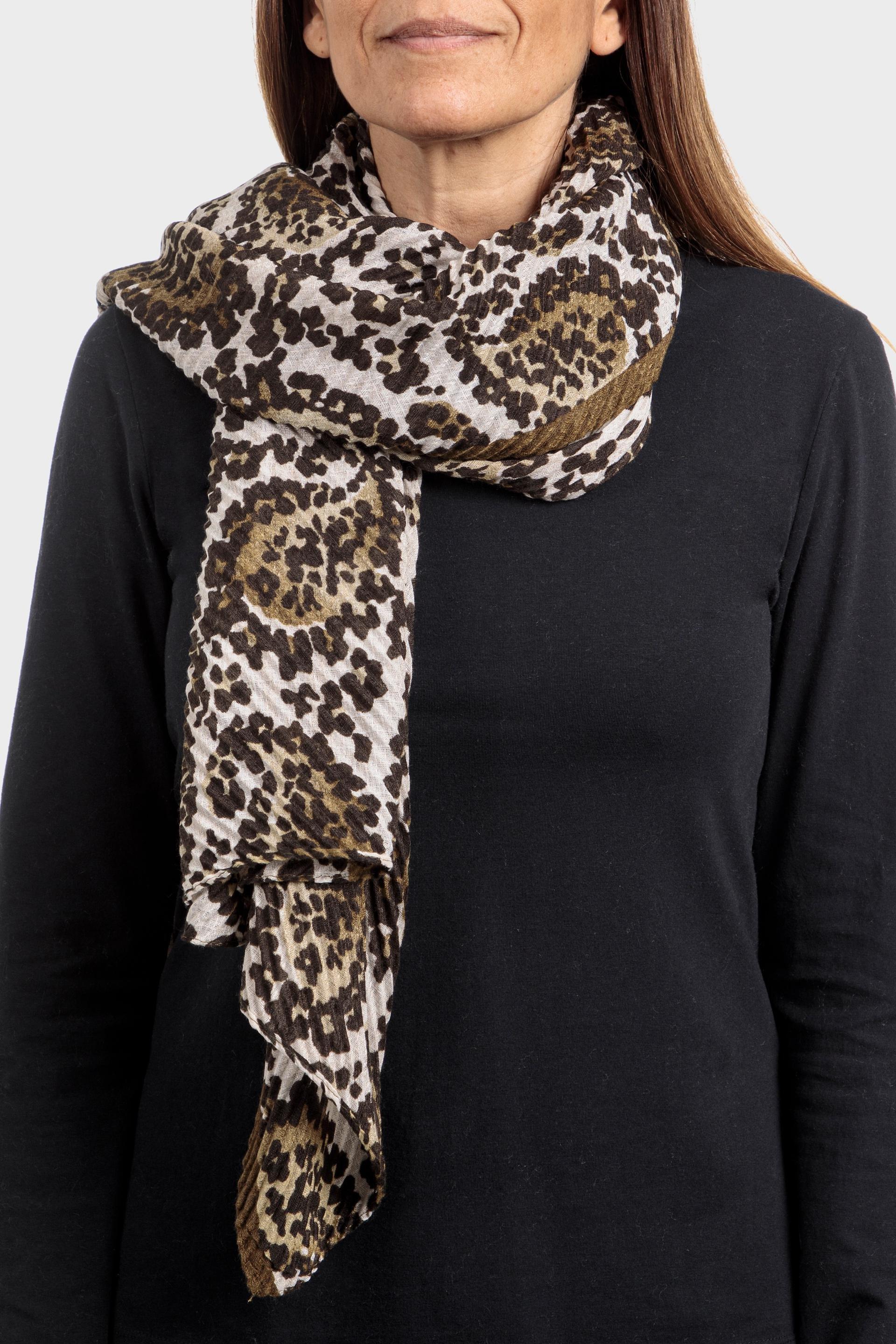 Beige Scarf, Green Khaki, large image number 0