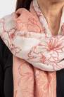 Punt Roma - Pink Embroidered Floral Pattern Scarf