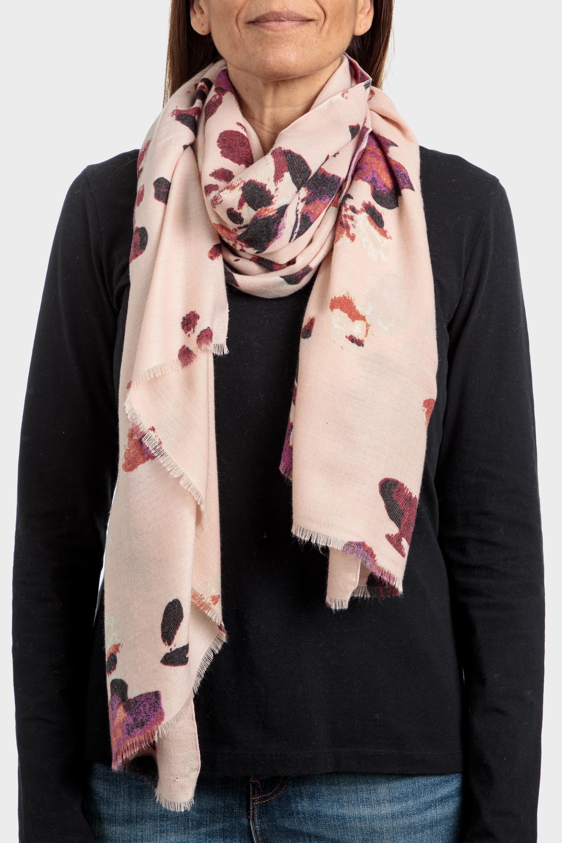 Pink Printed Scarf, , large image number 0