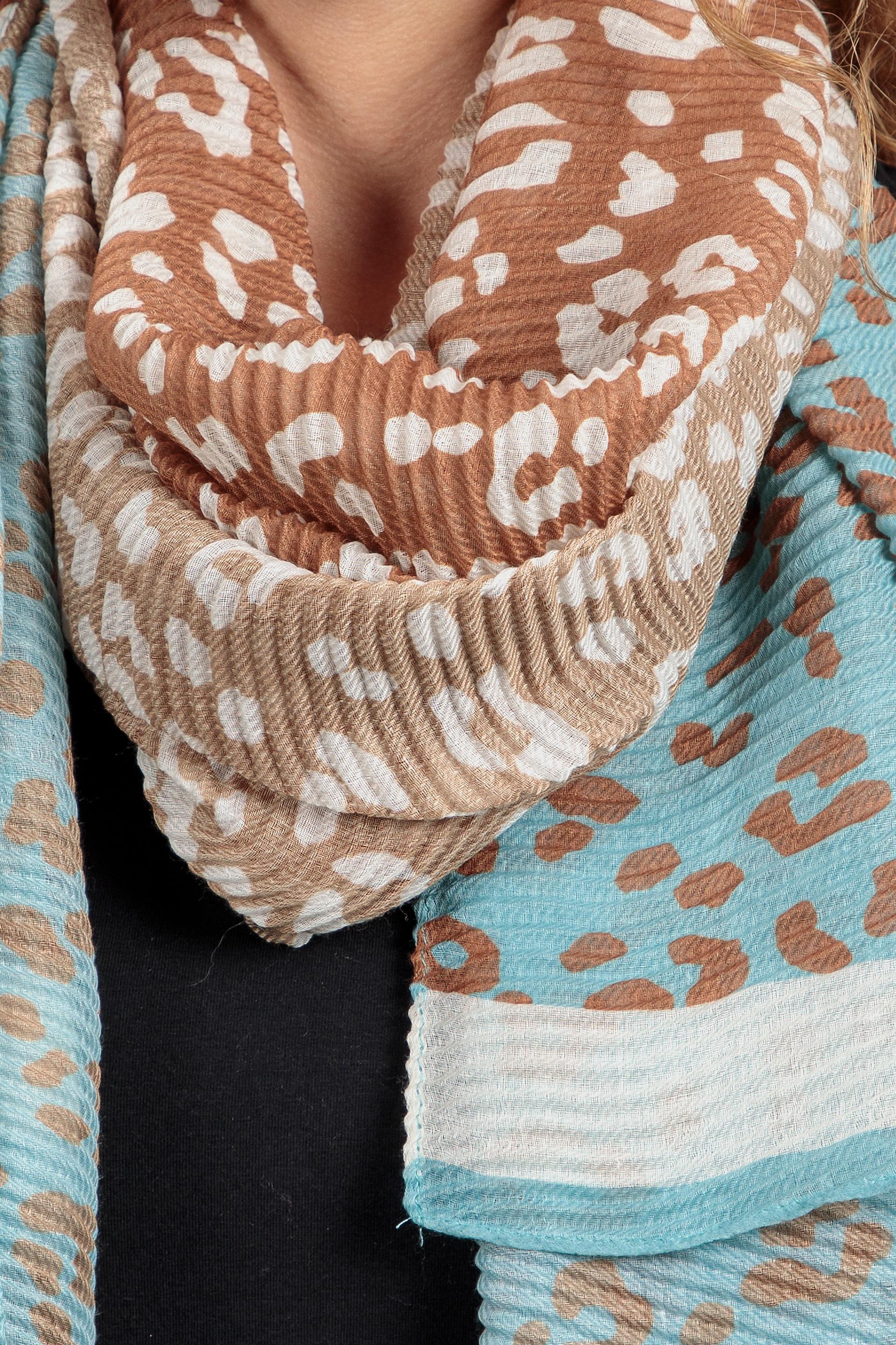 Multicolour Animal Print Scarf, , large image number 1