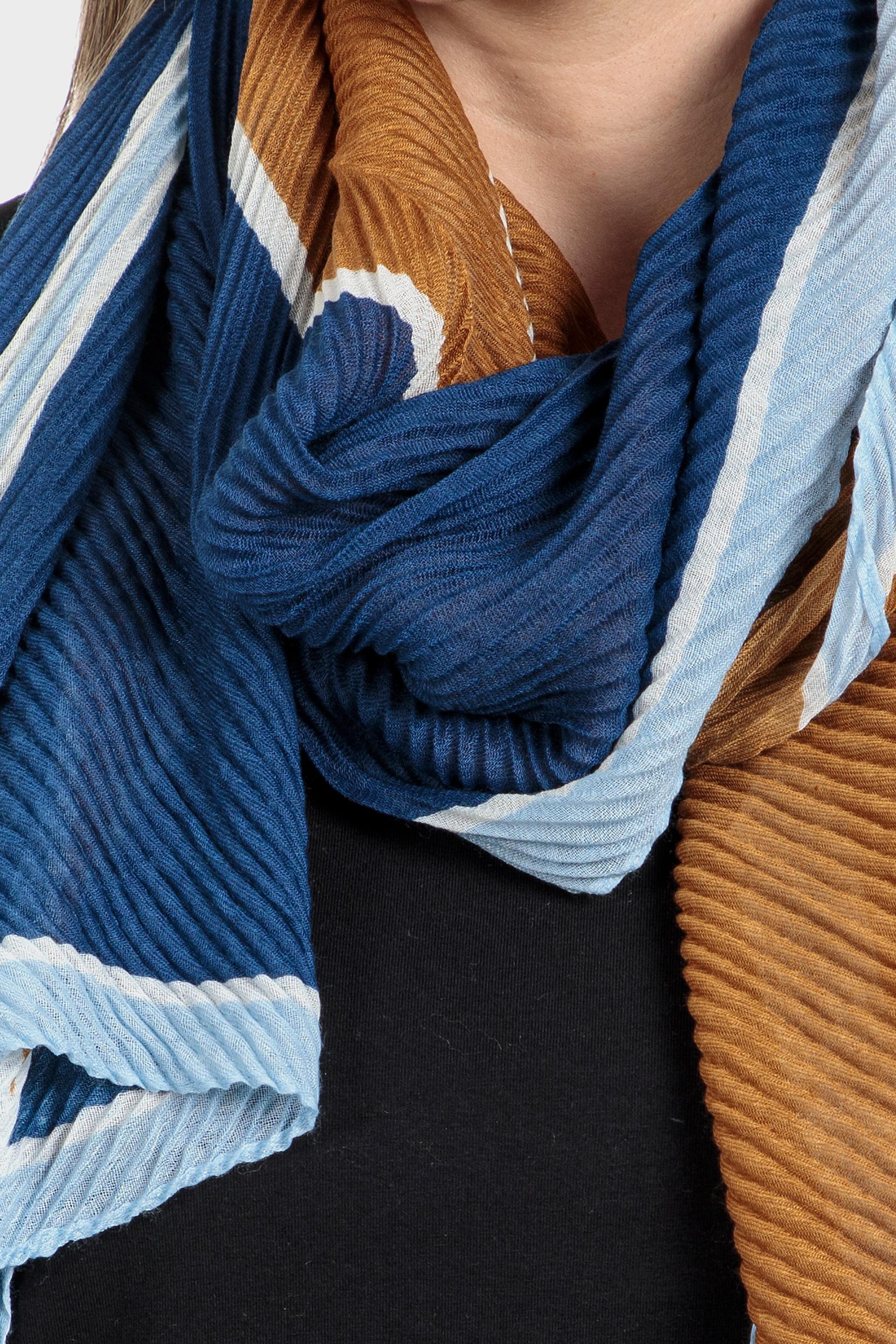 Multicolour Light Weight Scarf, Blue, large image number 1