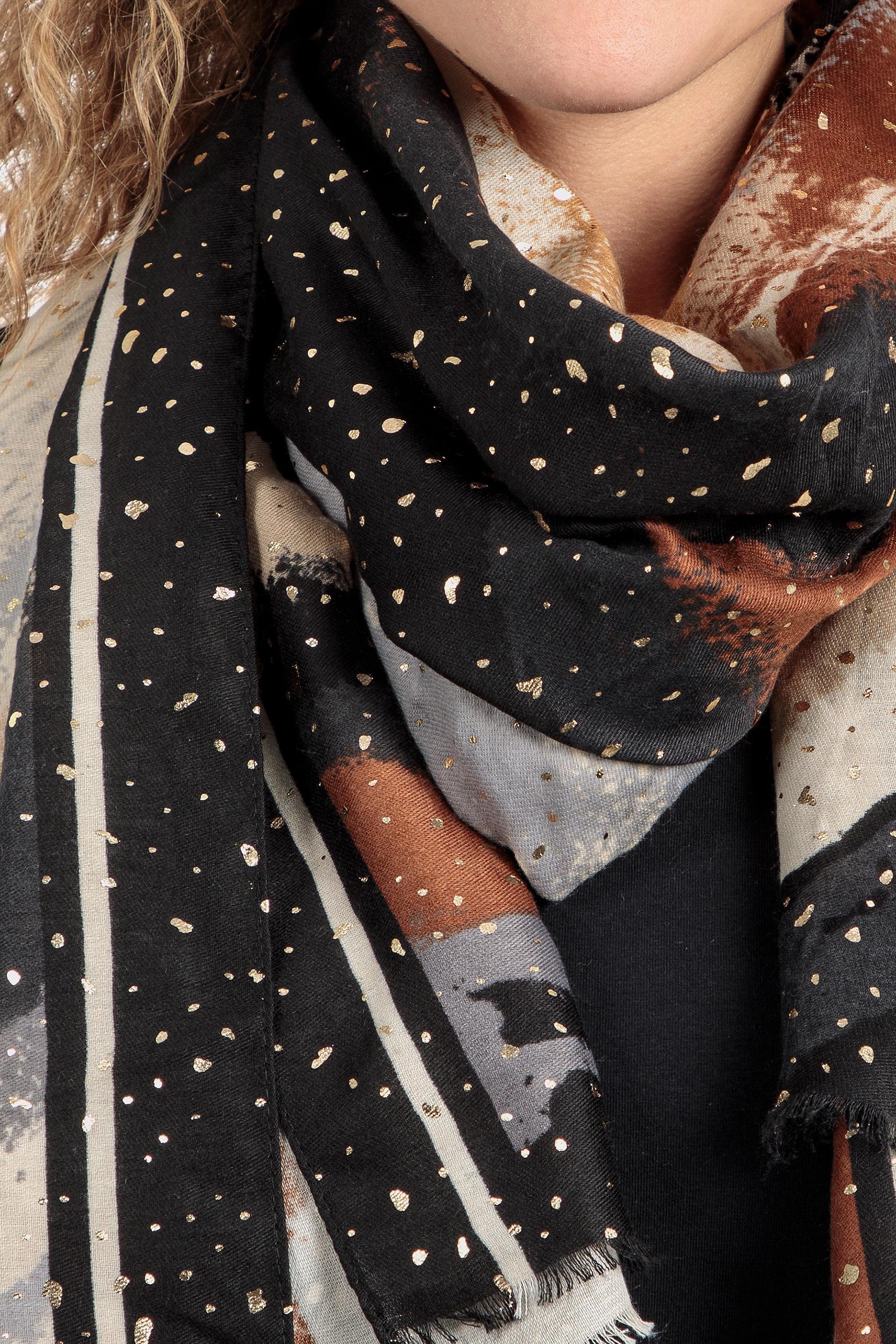 Multicolour Patterned Scarf, , large image number 1
