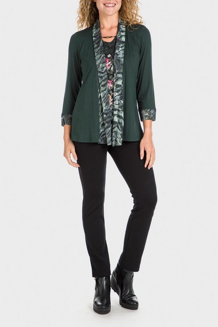 Punt Roma - Green Faux Printed Twinset