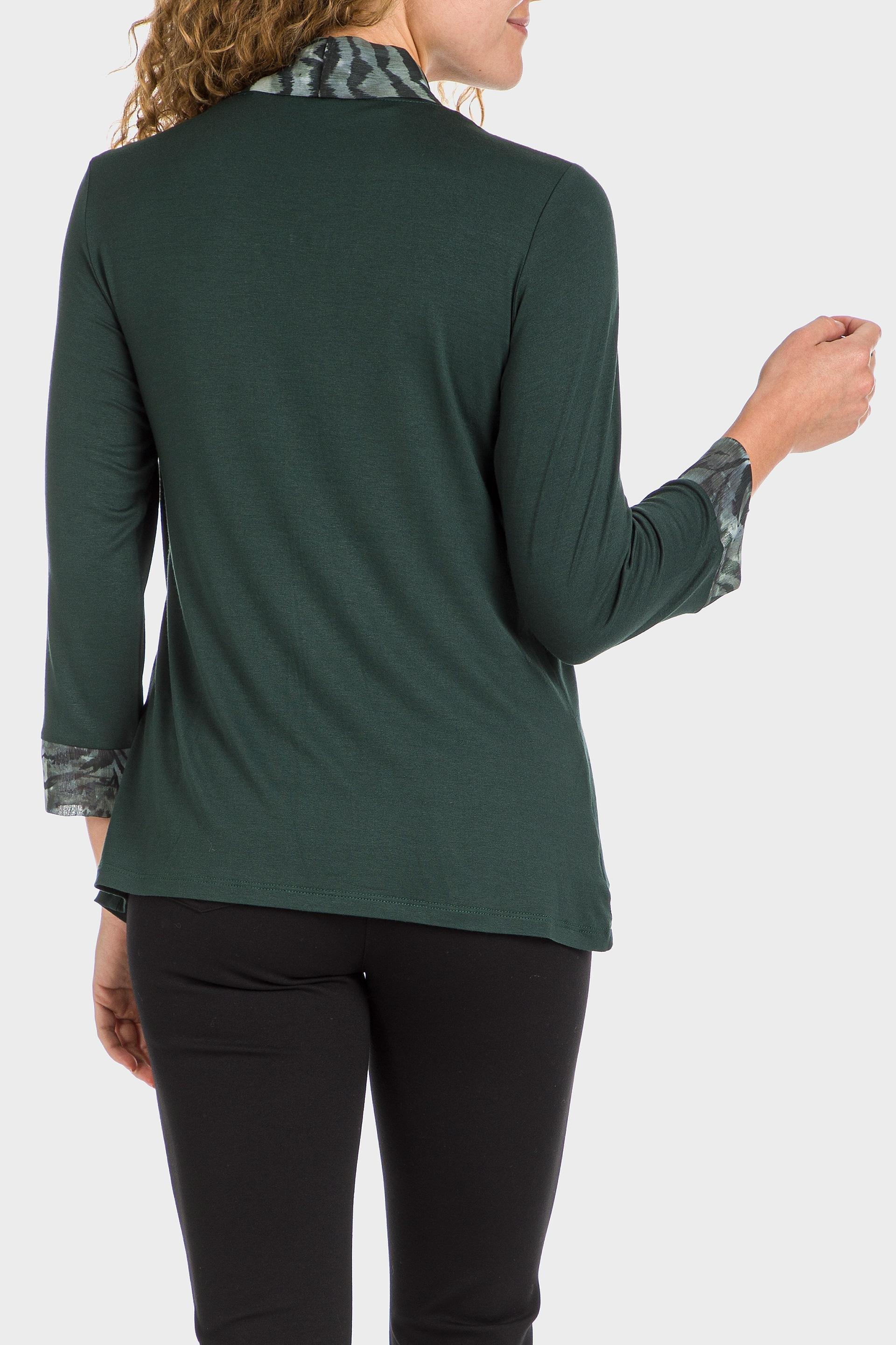 Green Faux Printed Twinset, , large image number 2