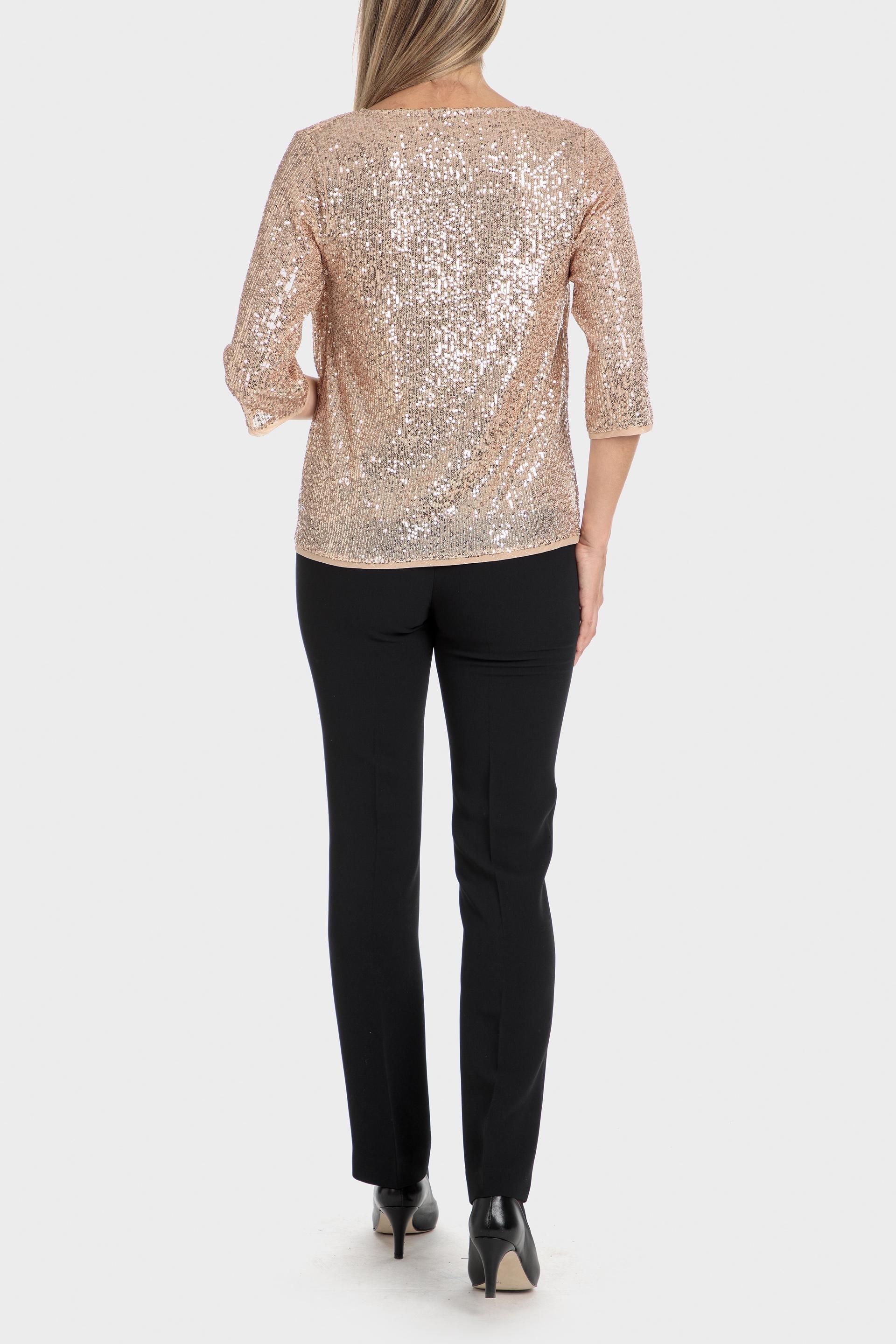 Gold Sequins Cardigan, , large image number 1
