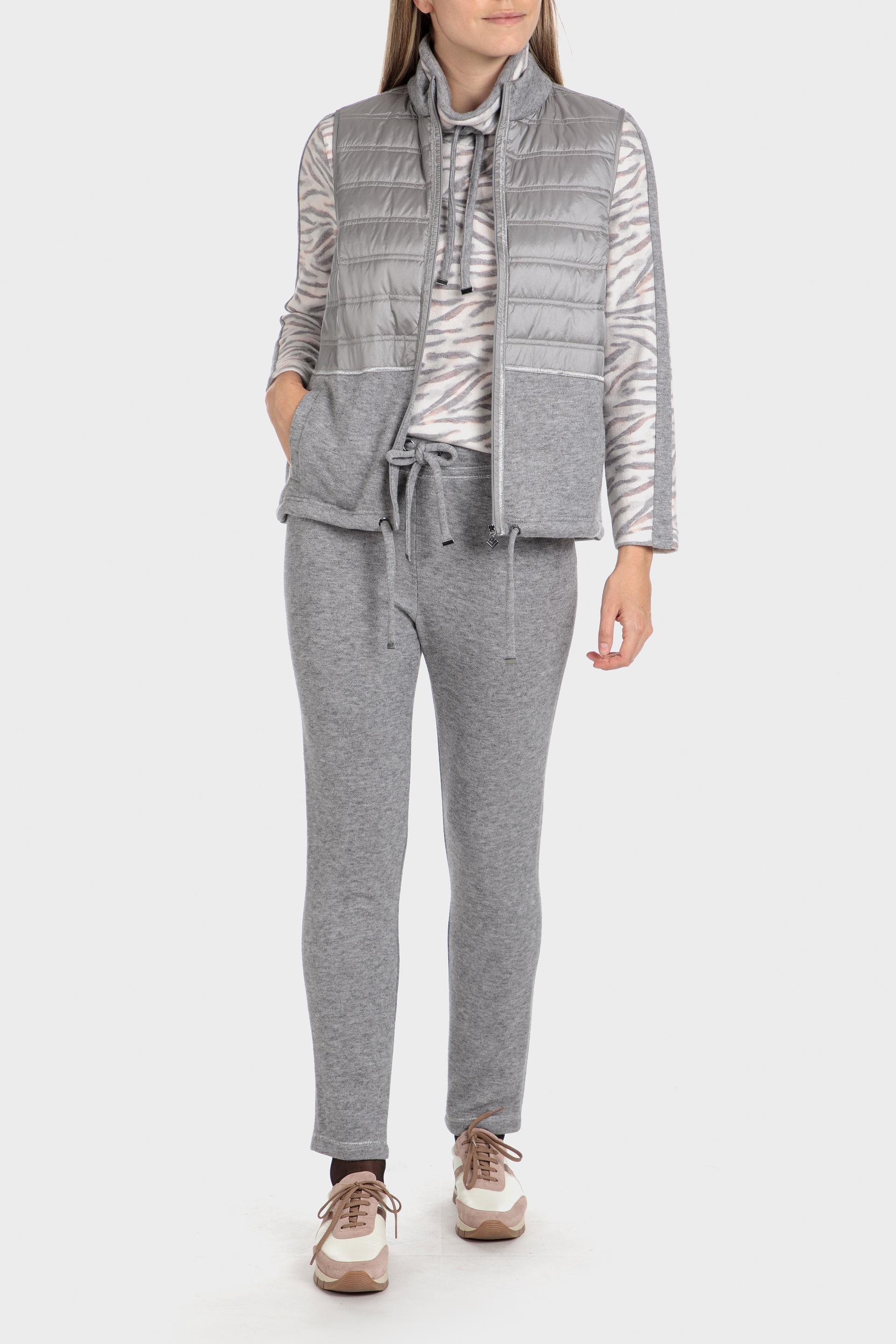 Grey Waistcoat With Zipped Pockets, , large image number 0