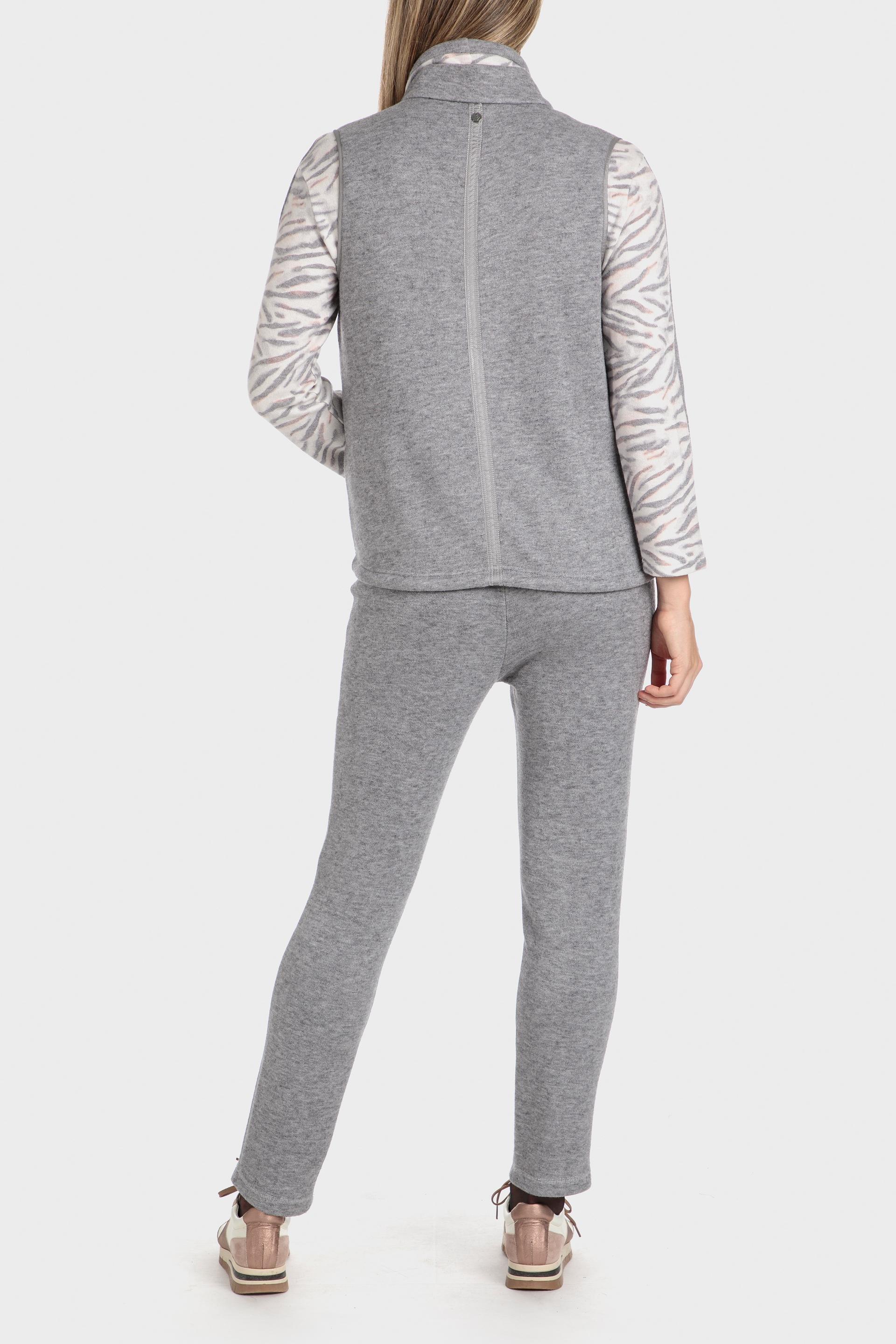 Grey Waistcoat With Zipped Pockets, , large image number 3