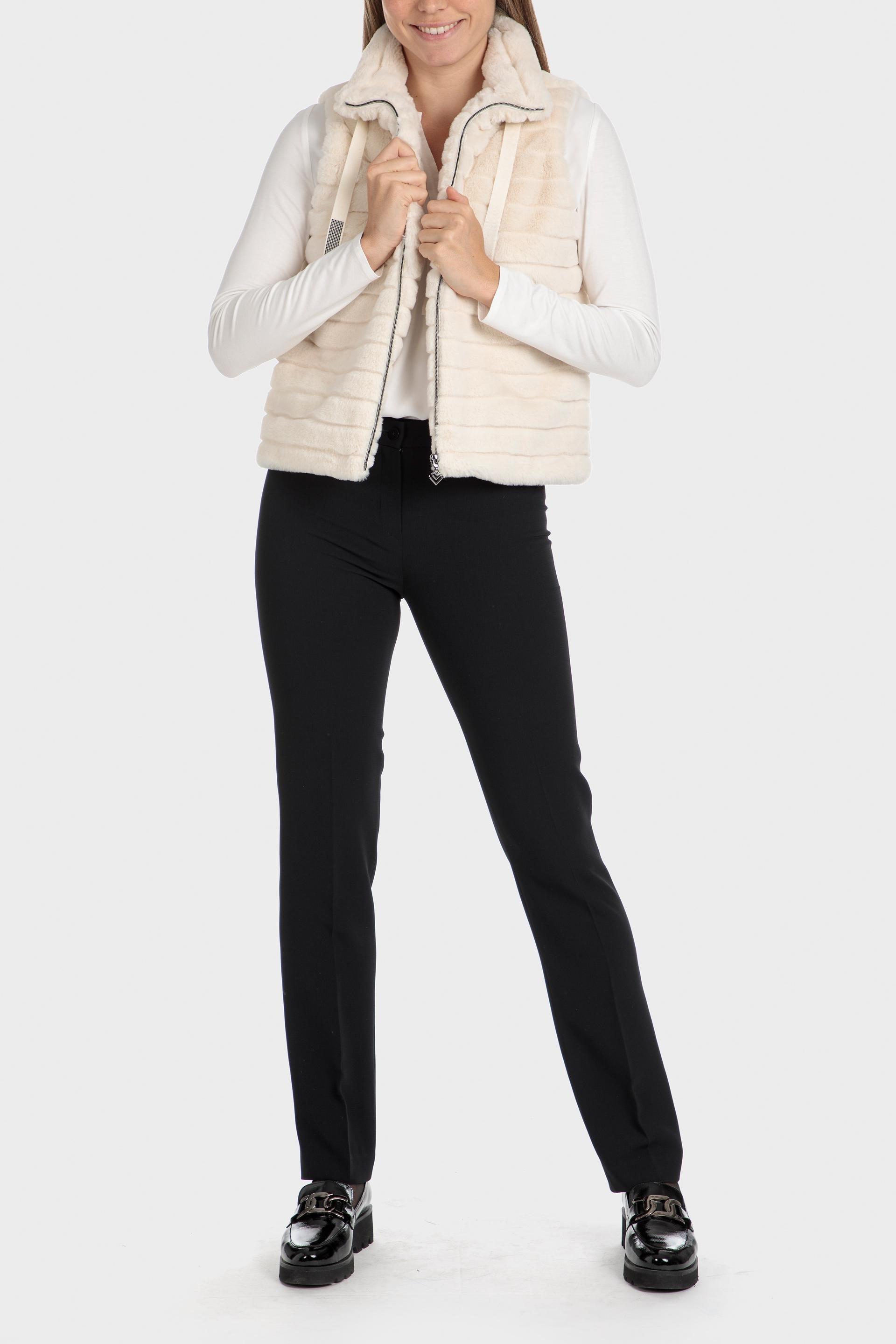 Cream Fur Jacket, , large image number 1