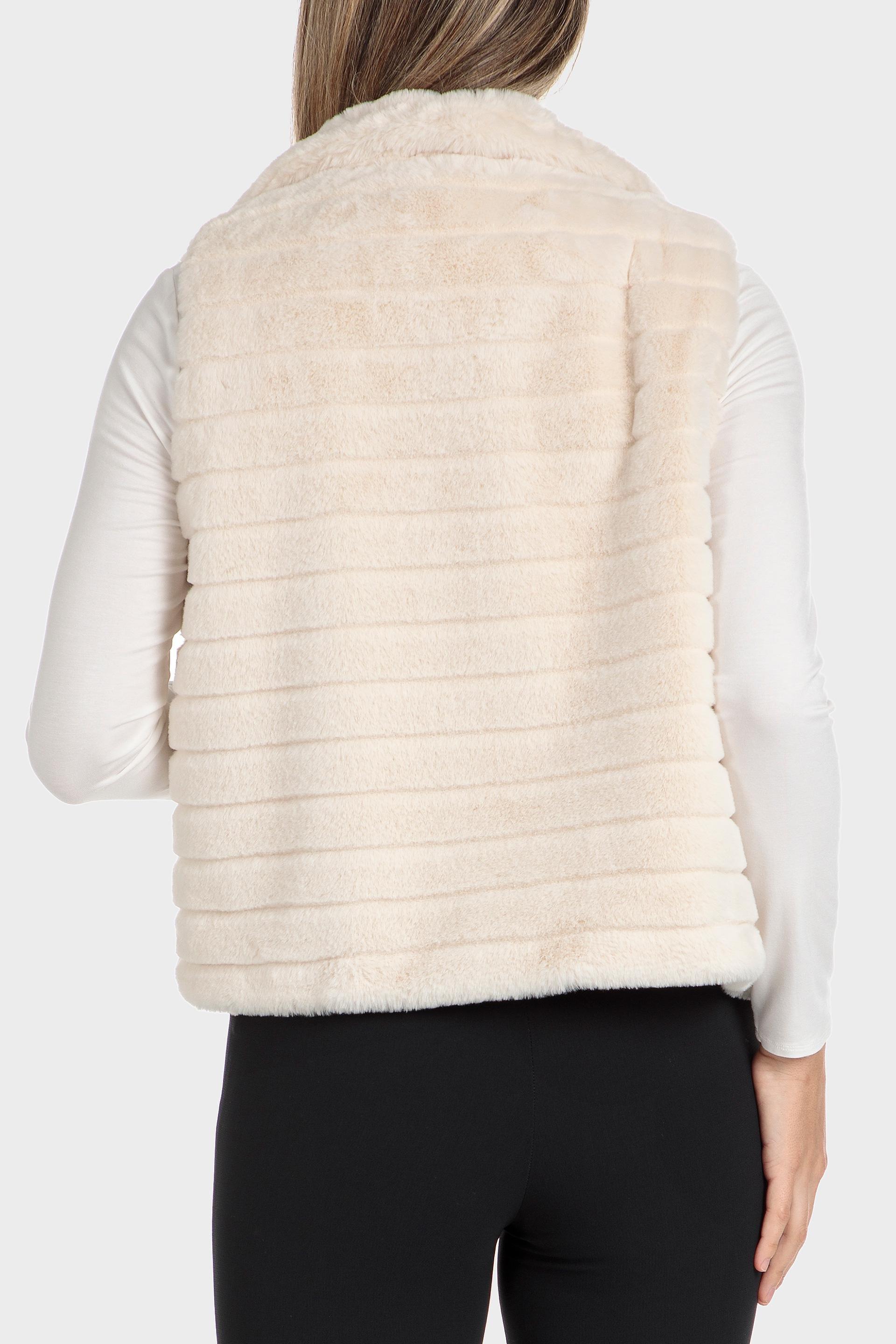 Cream Fur Jacket, , large image number 6
