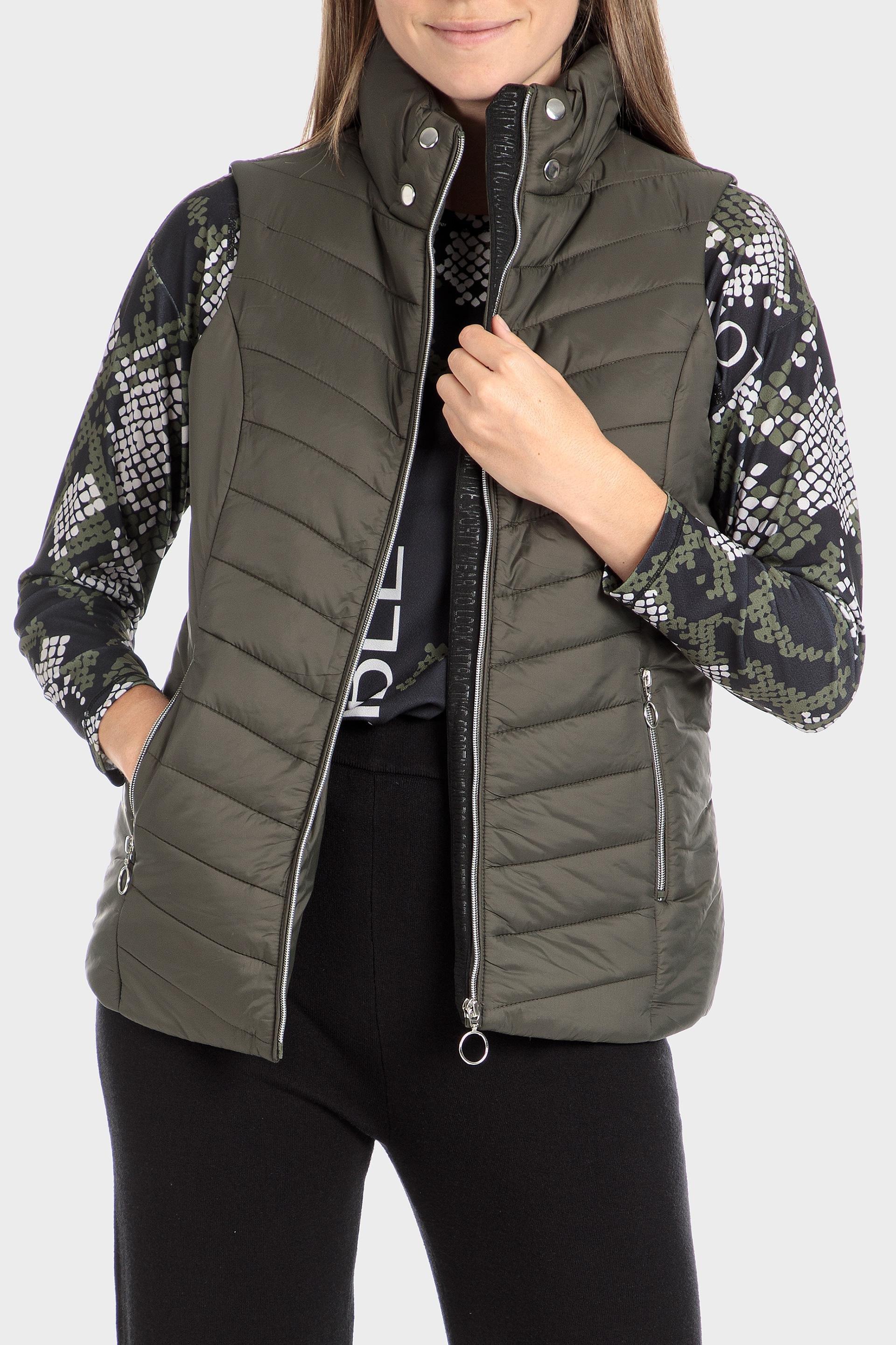 Green Padded Waistcoat, , large image number 1