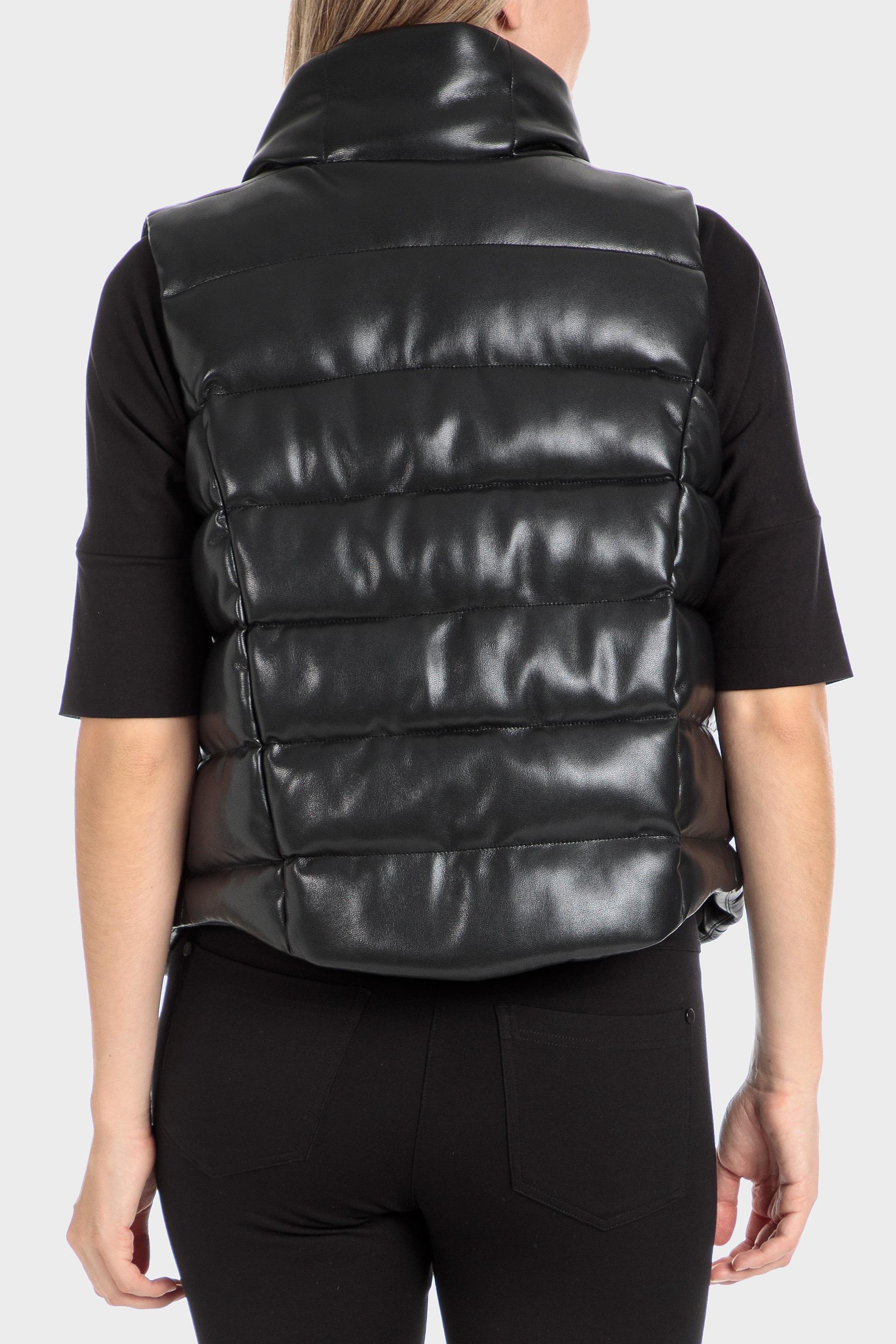 Black Leather Vest, , large image number 2