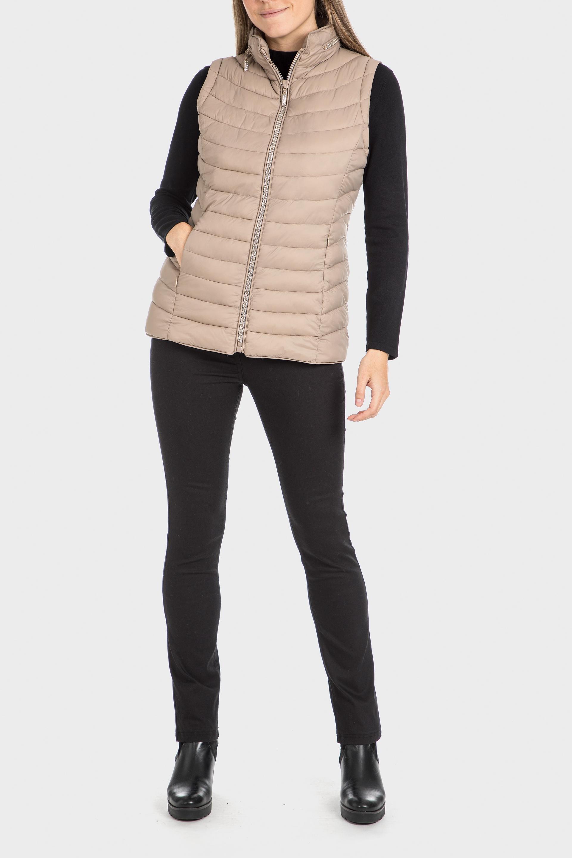 Beige Vest, Beige, large image number 0