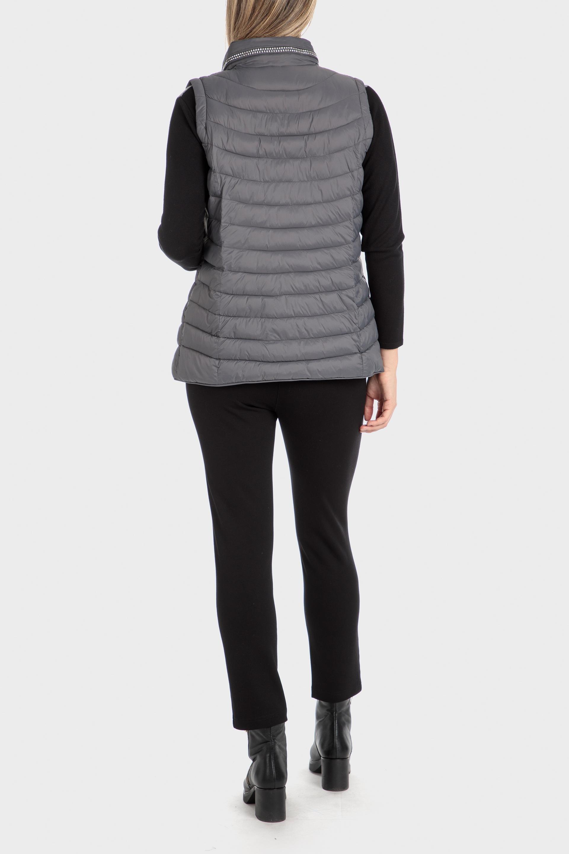 Grey Padded Waistcoat, , large image number 2