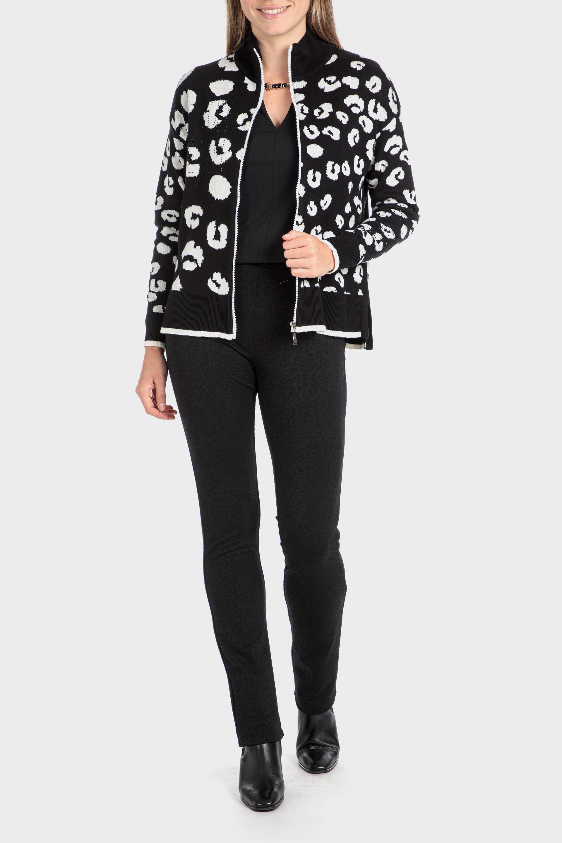 Black Jacquard Jacket, Black, large image number 0