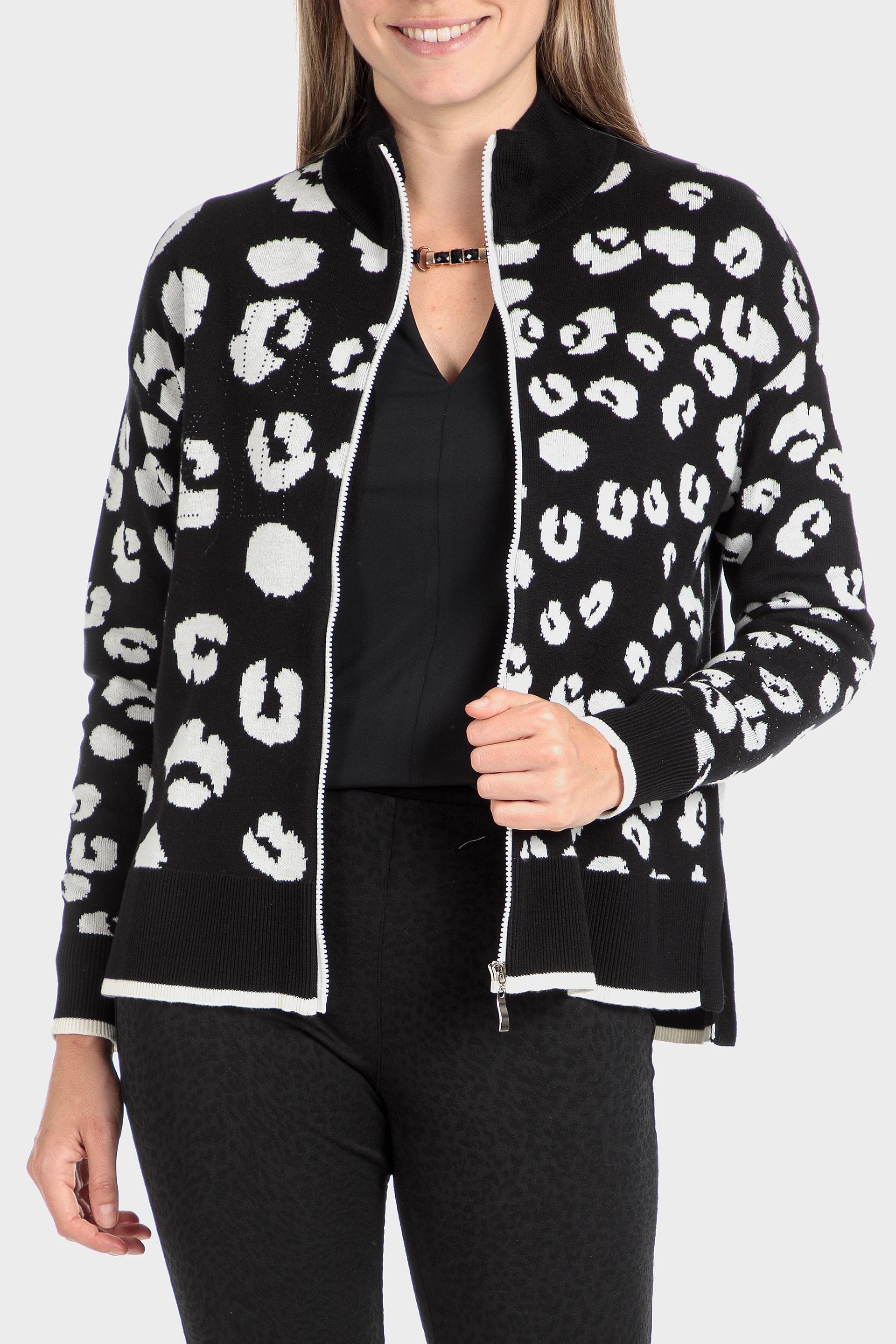 Black Jacquard Jacket, Black, large image number 3