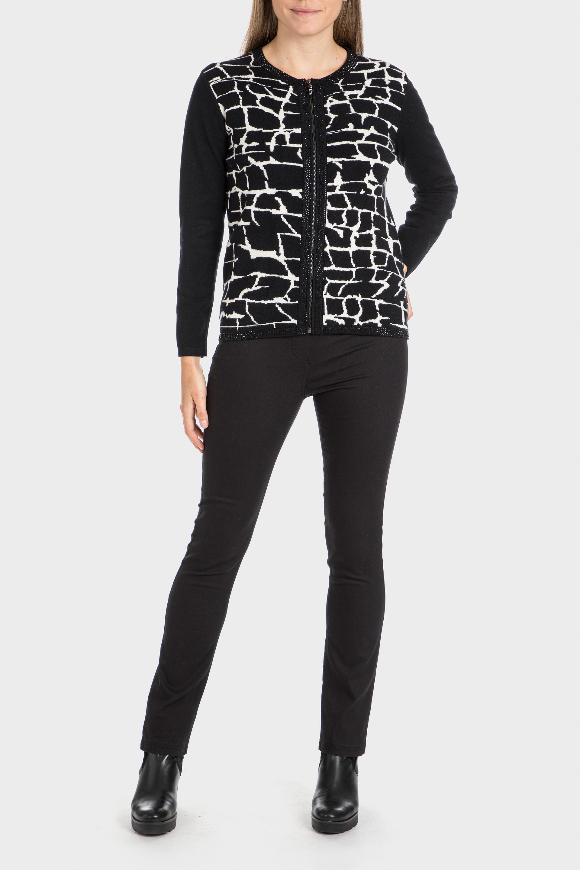 Black Zipper Jacket, , large image number 1
