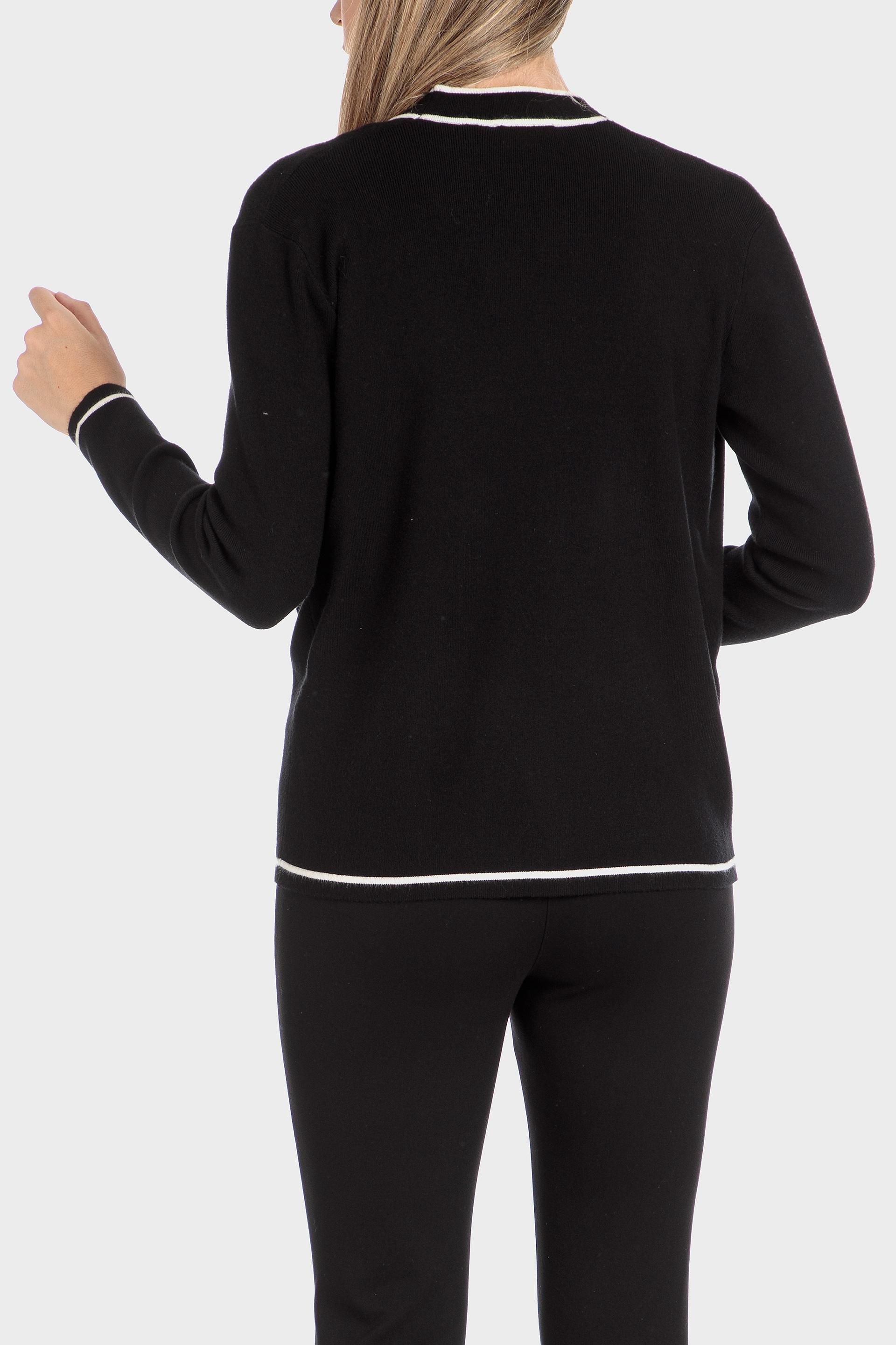 Black Long Sleeve Cardigan, , large image number 2