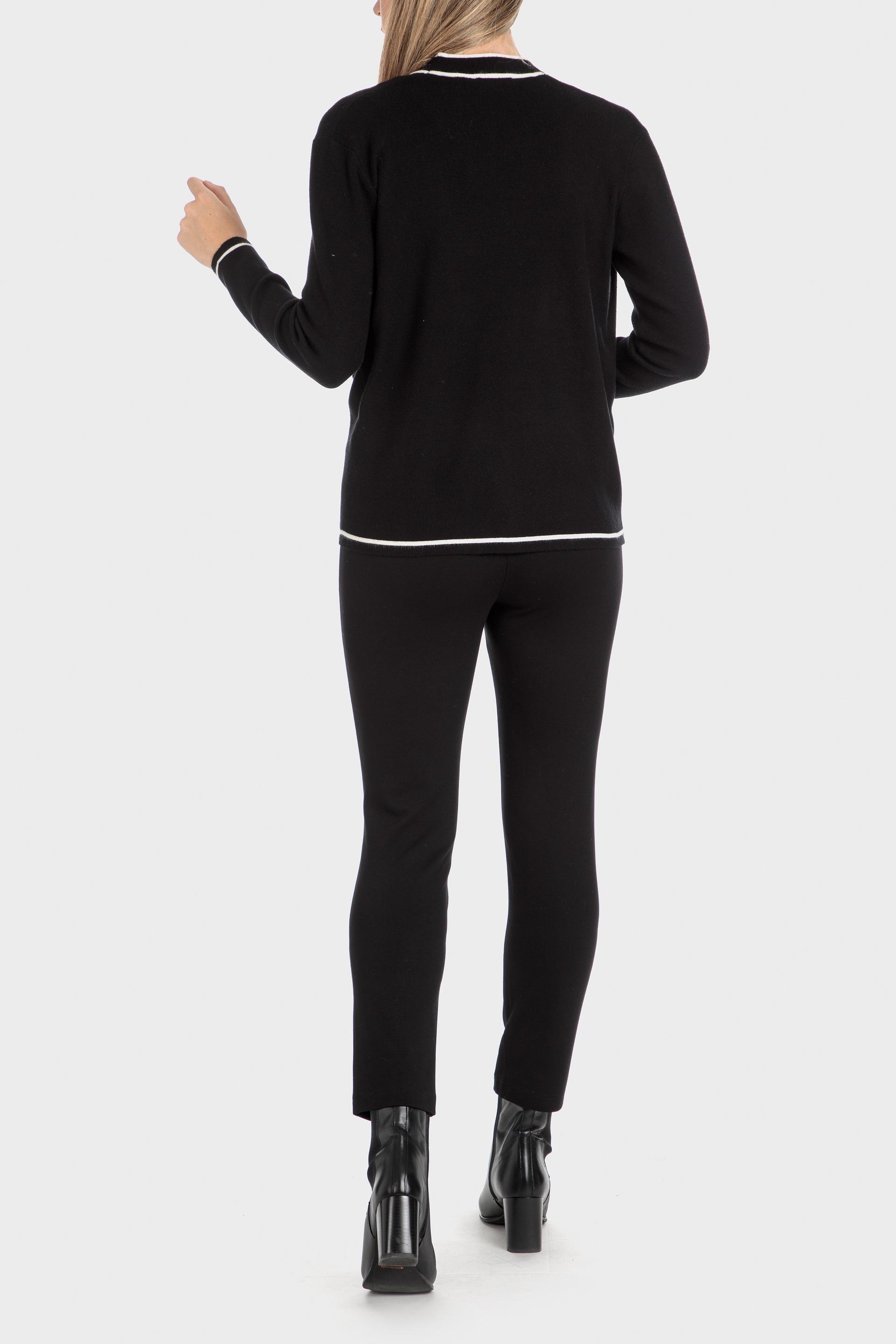 Black Long Sleeve Cardigan, , large image number 3