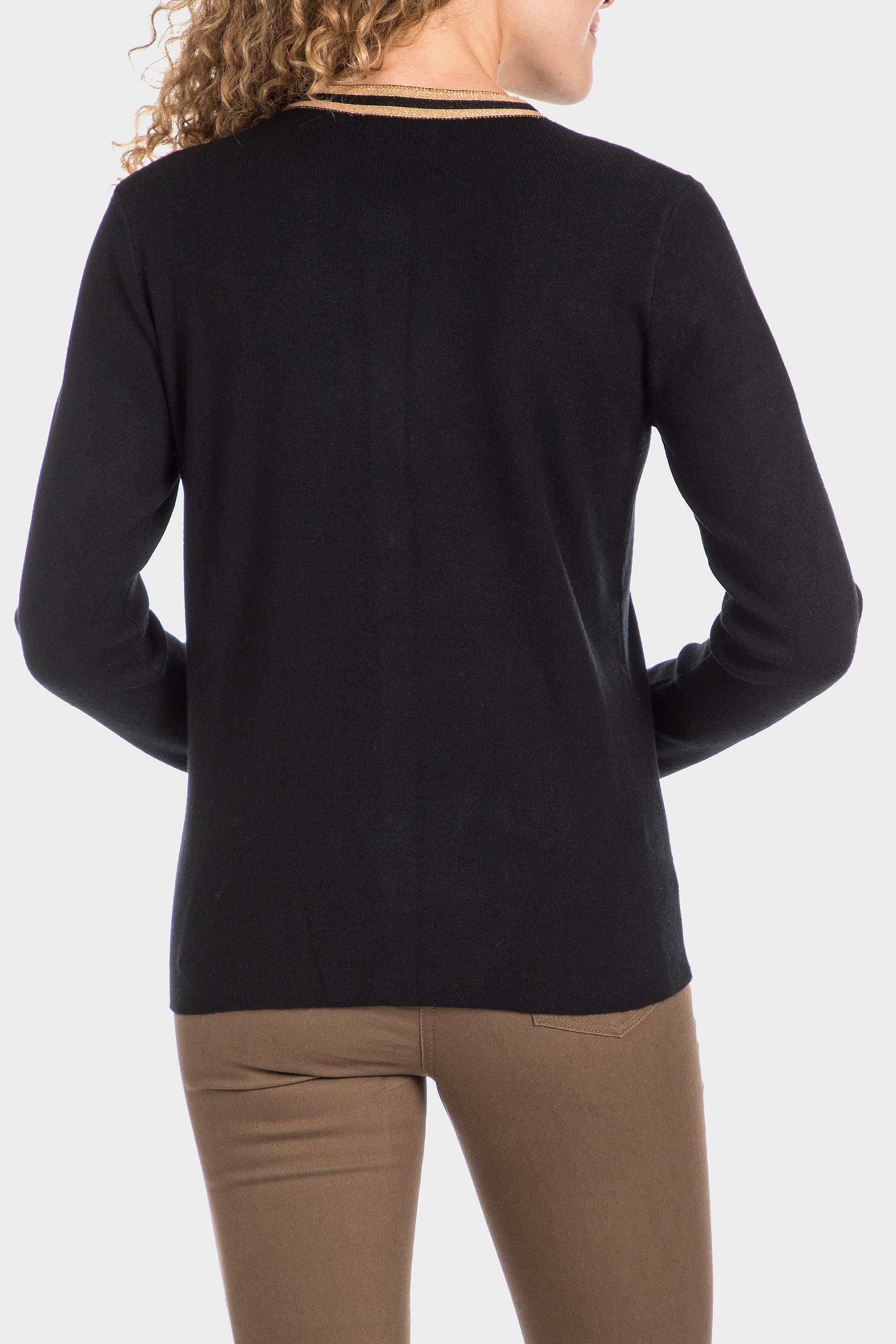 Black Metallic Thread Jacket, , large image number 4