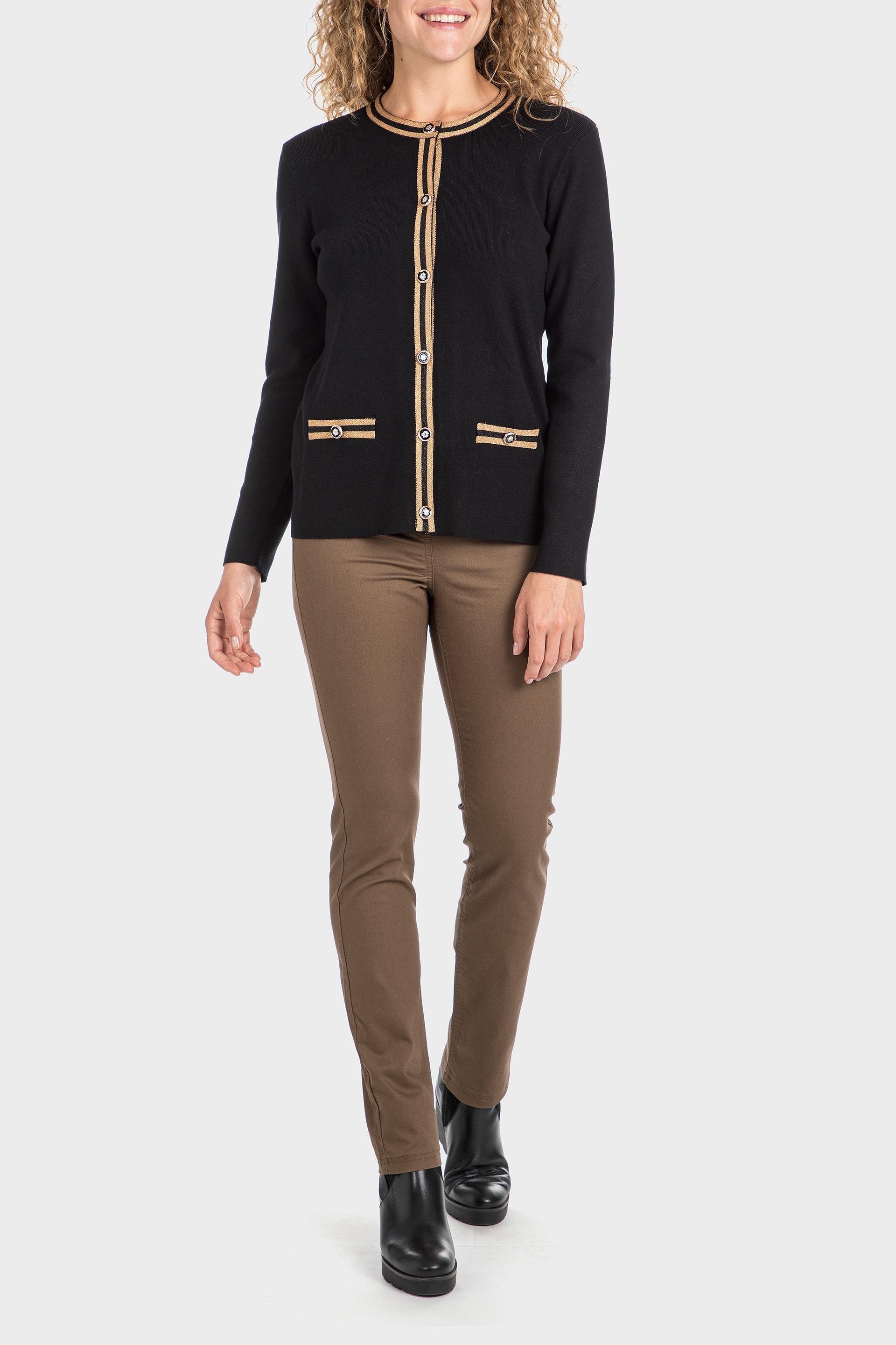 Black Metallic Thread Jacket, , large image number 5